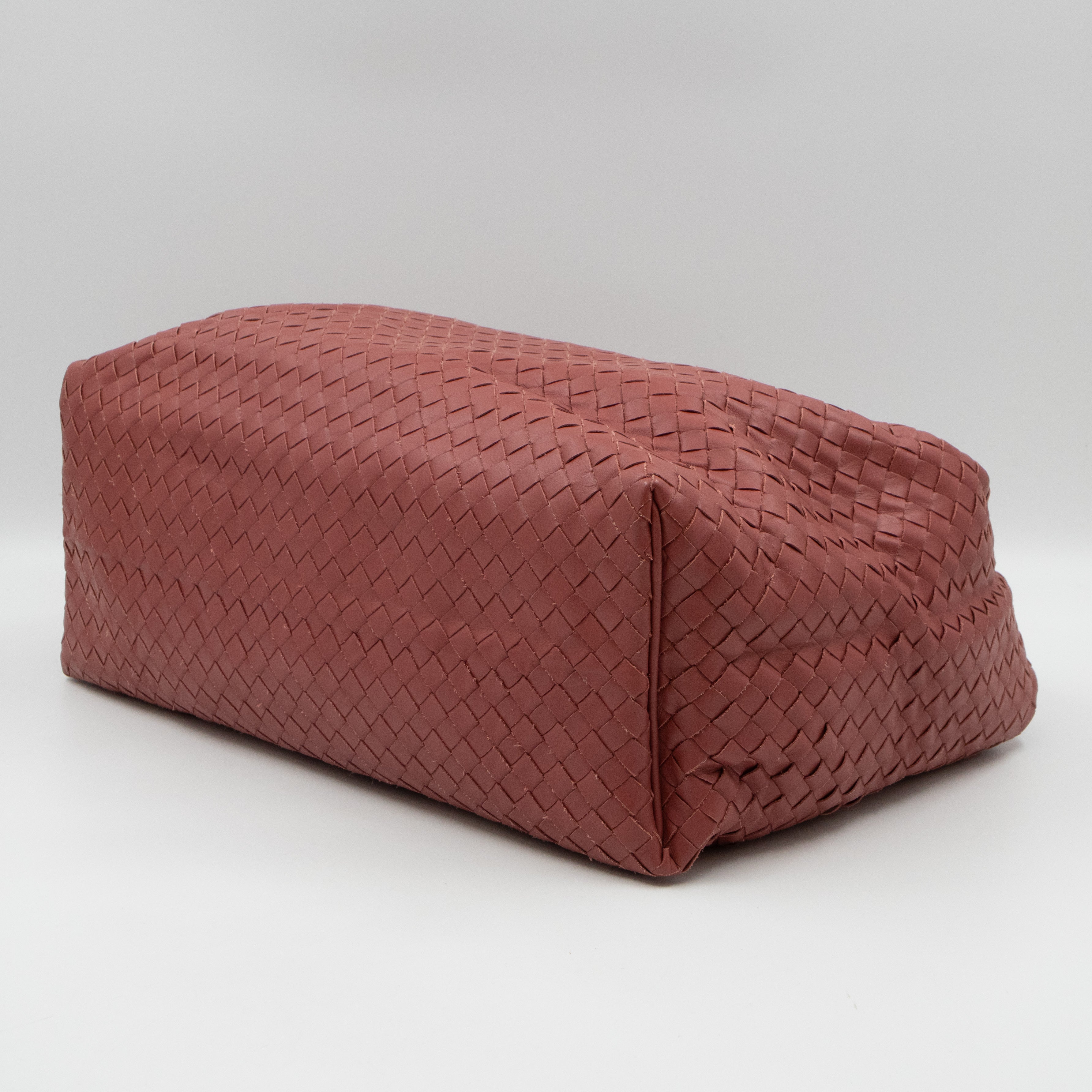 Sloane Hobo Bag Intrecciato Mauve Leather