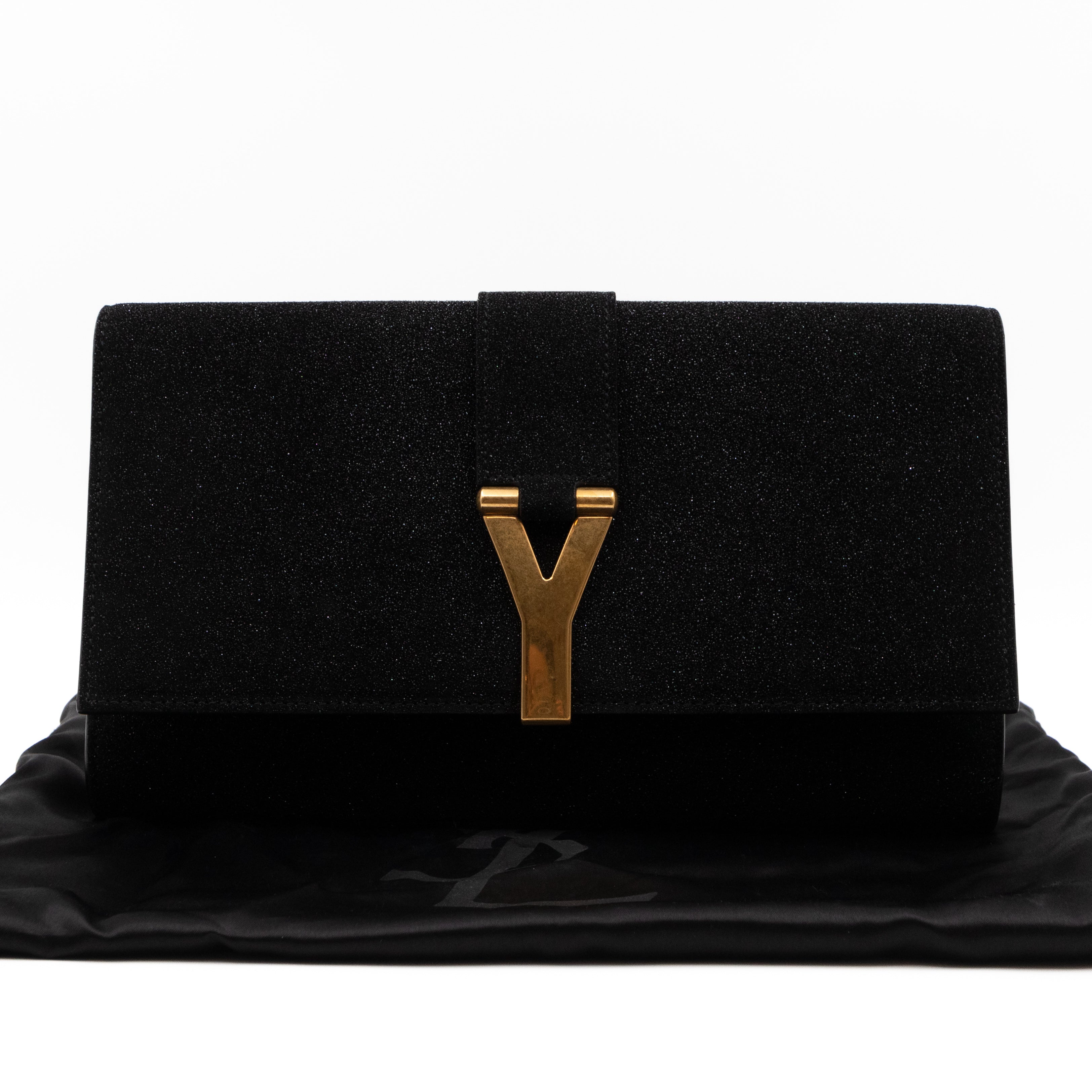 Saint Laurent Saint Laurent YSL Chyc Ligne Y Clutch Black