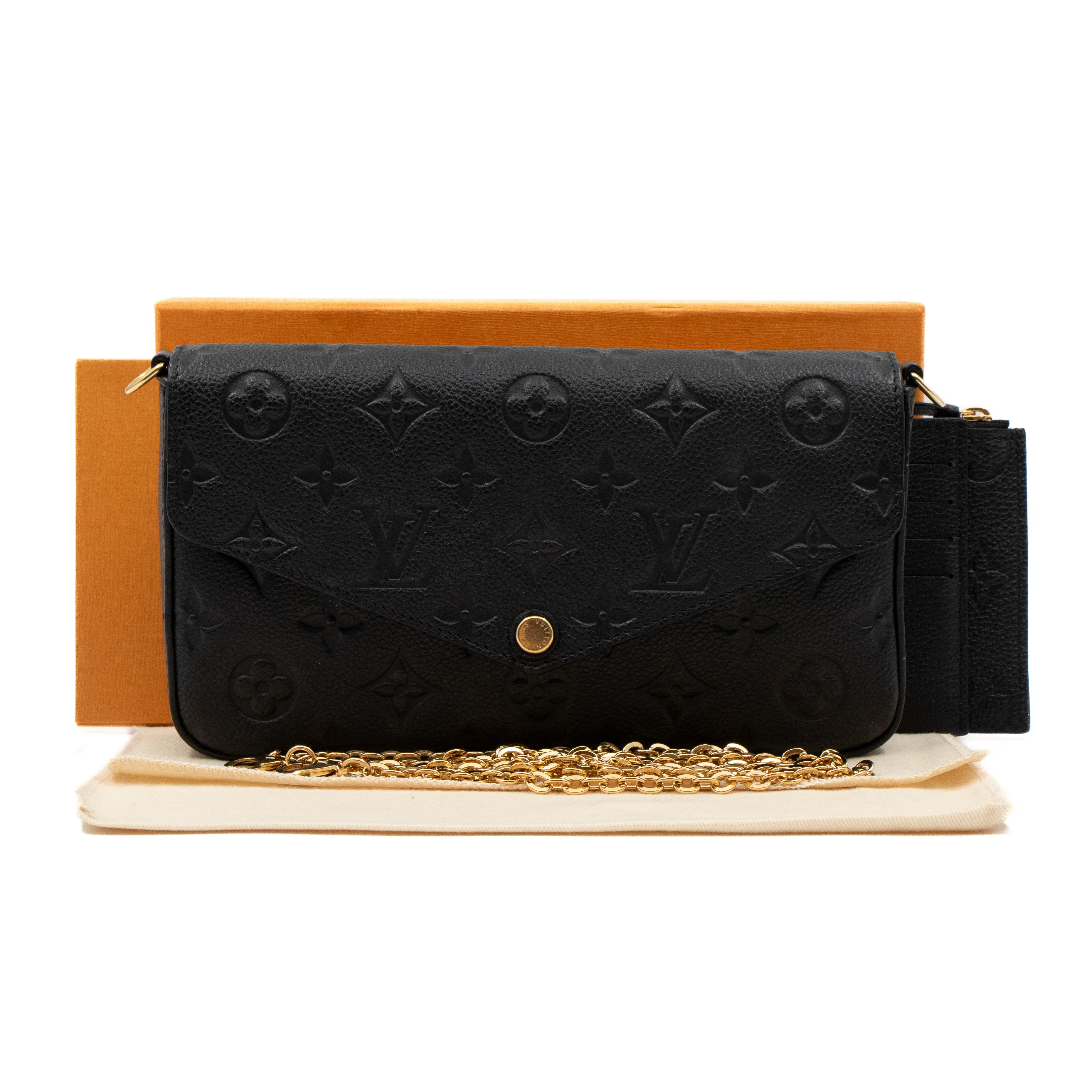Pochette Felicie Monogram Empreinte Black