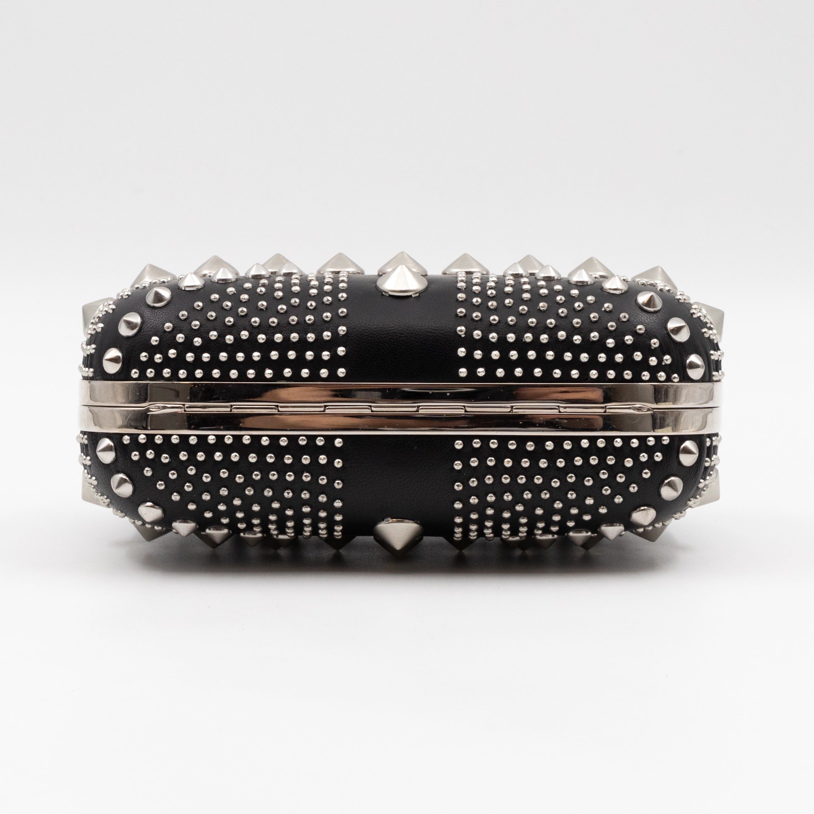 Skull Clutch Britannia Union Jack Studded Black Leather