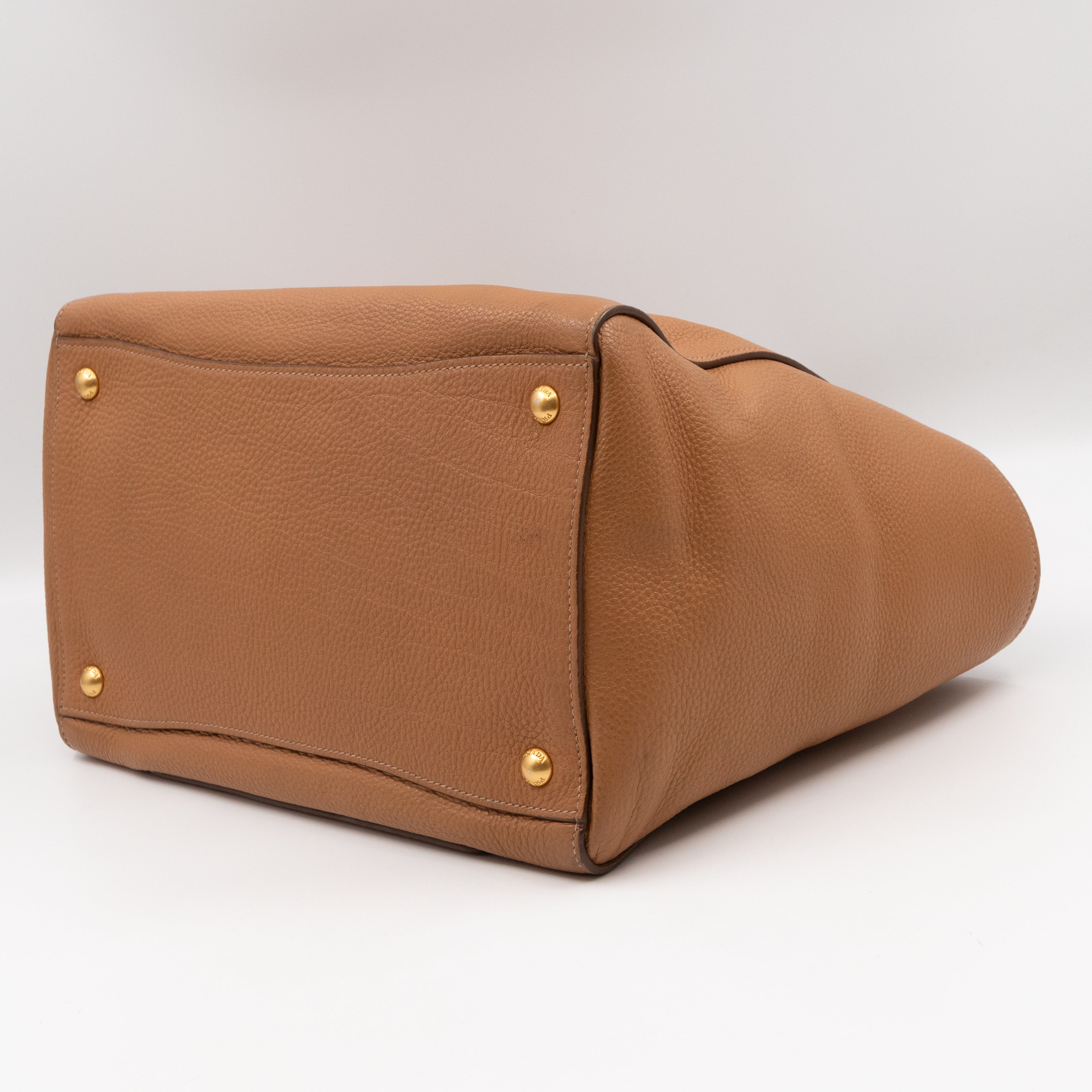 Shoulder Tote Bag Sughero Vitello Daino Leather