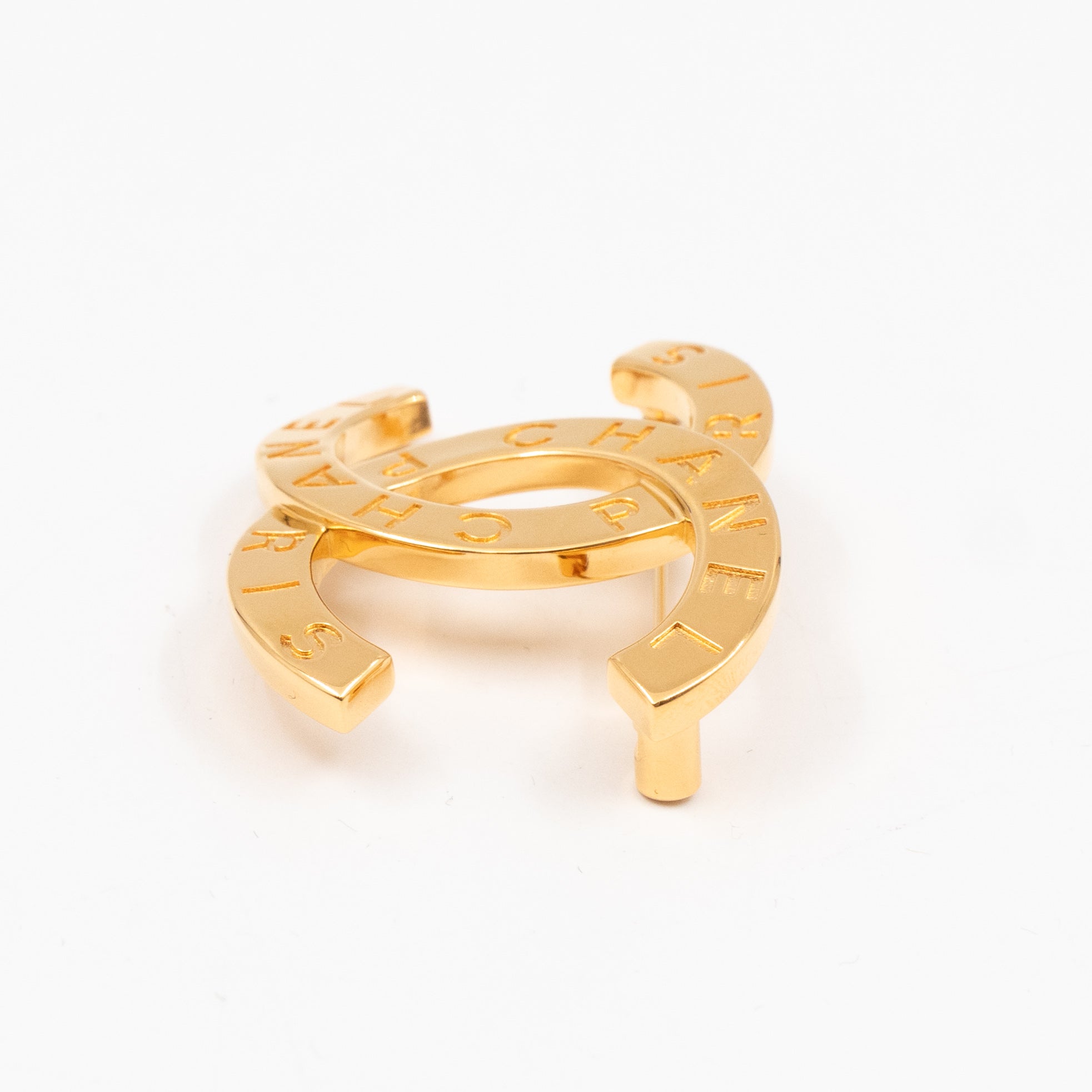 CC Brooch Letters Gold