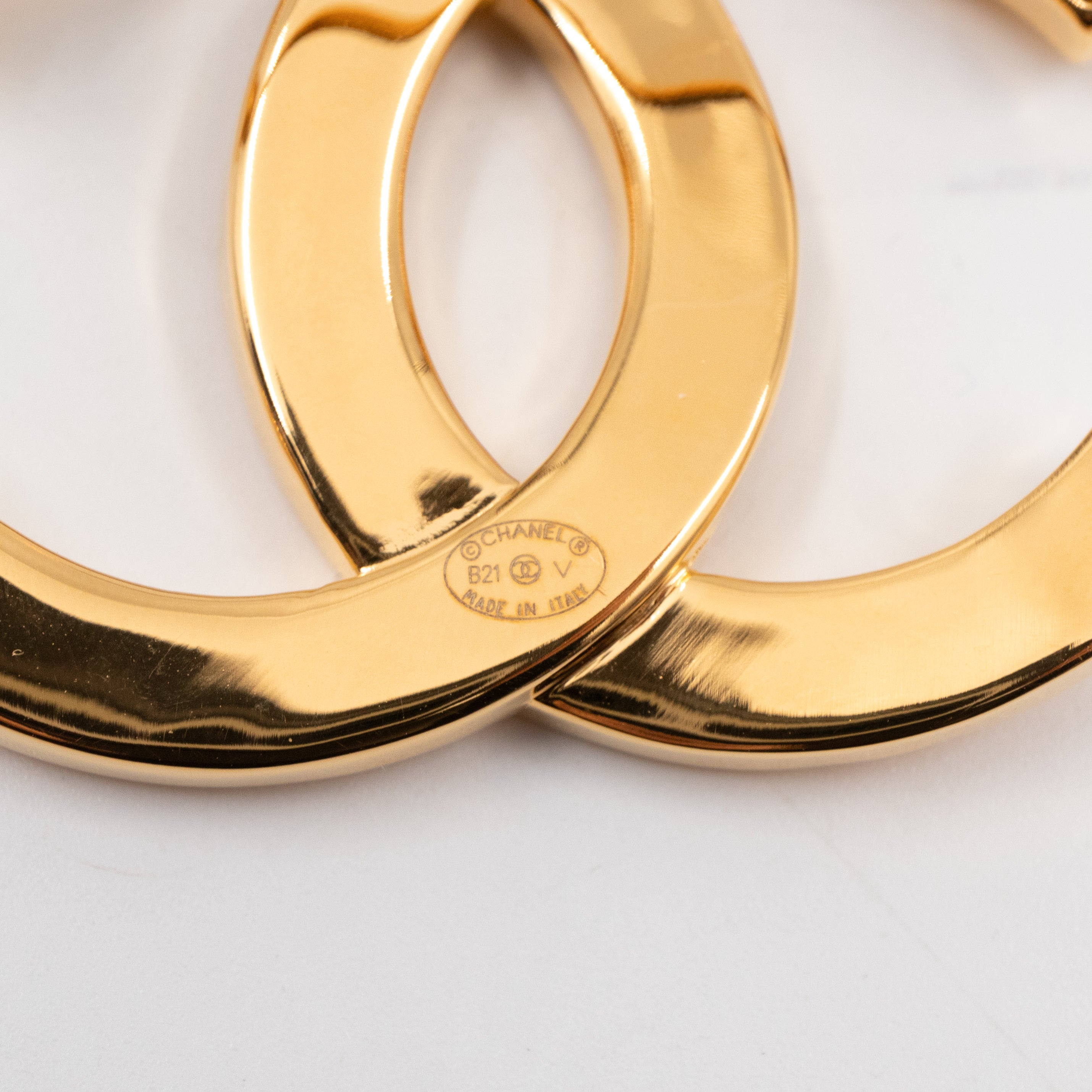 CC Brooch Letters Gold