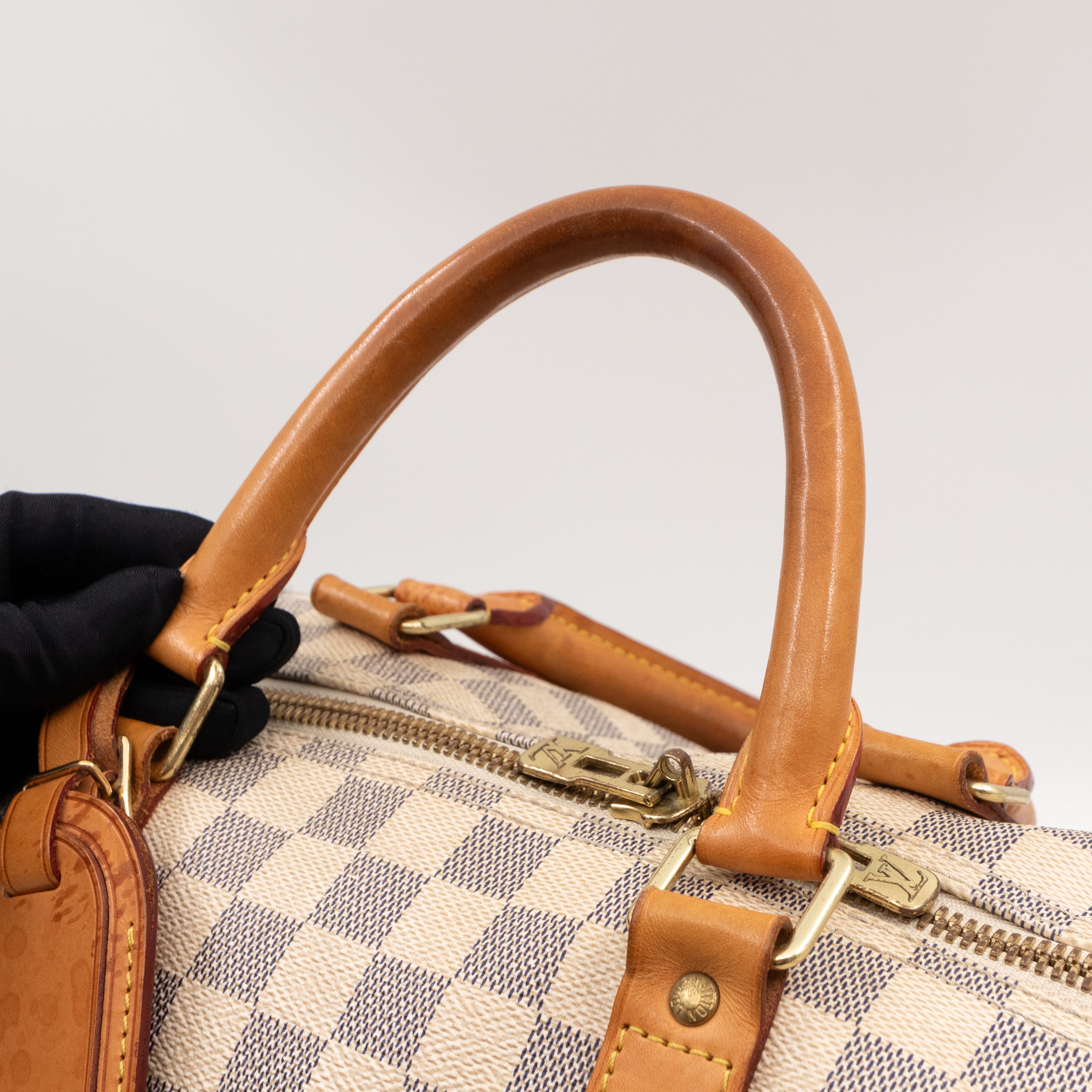 Keepall 55 Bandouliere Damier Azur