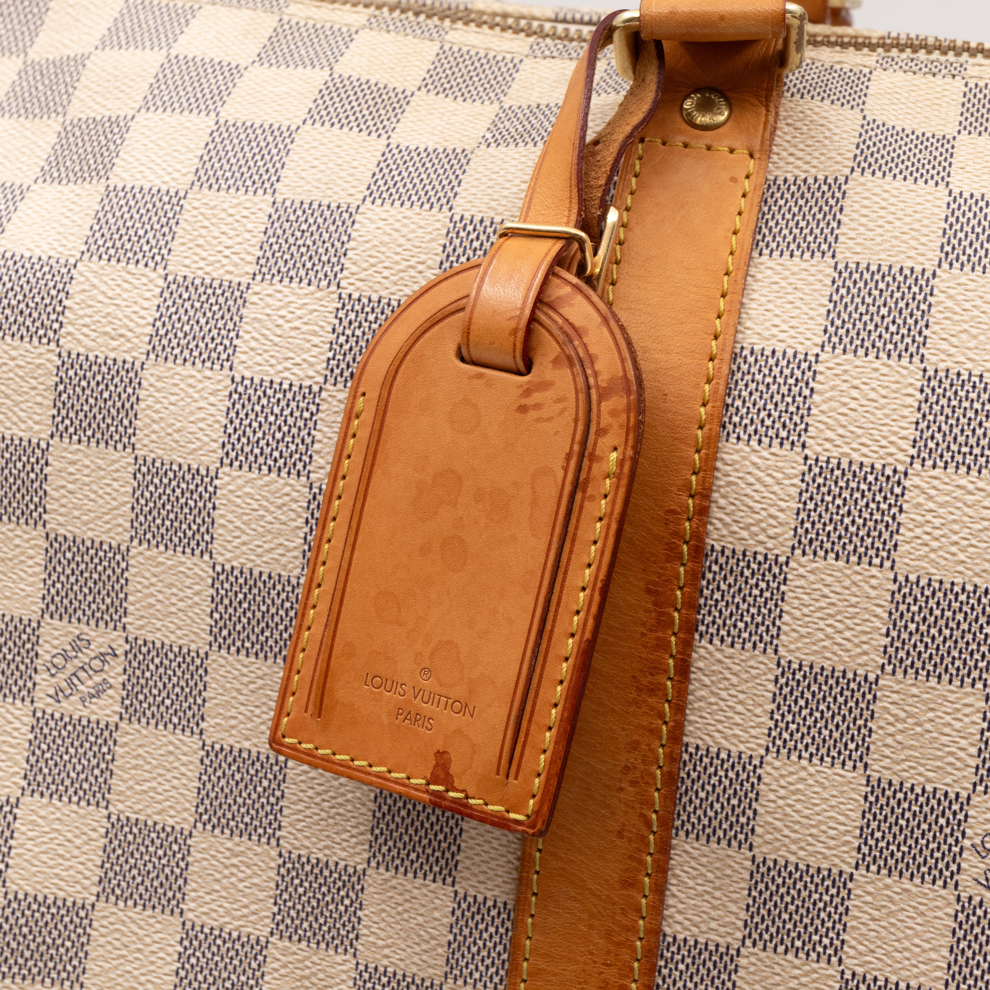 Keepall 55 Bandouliere Damier Azur