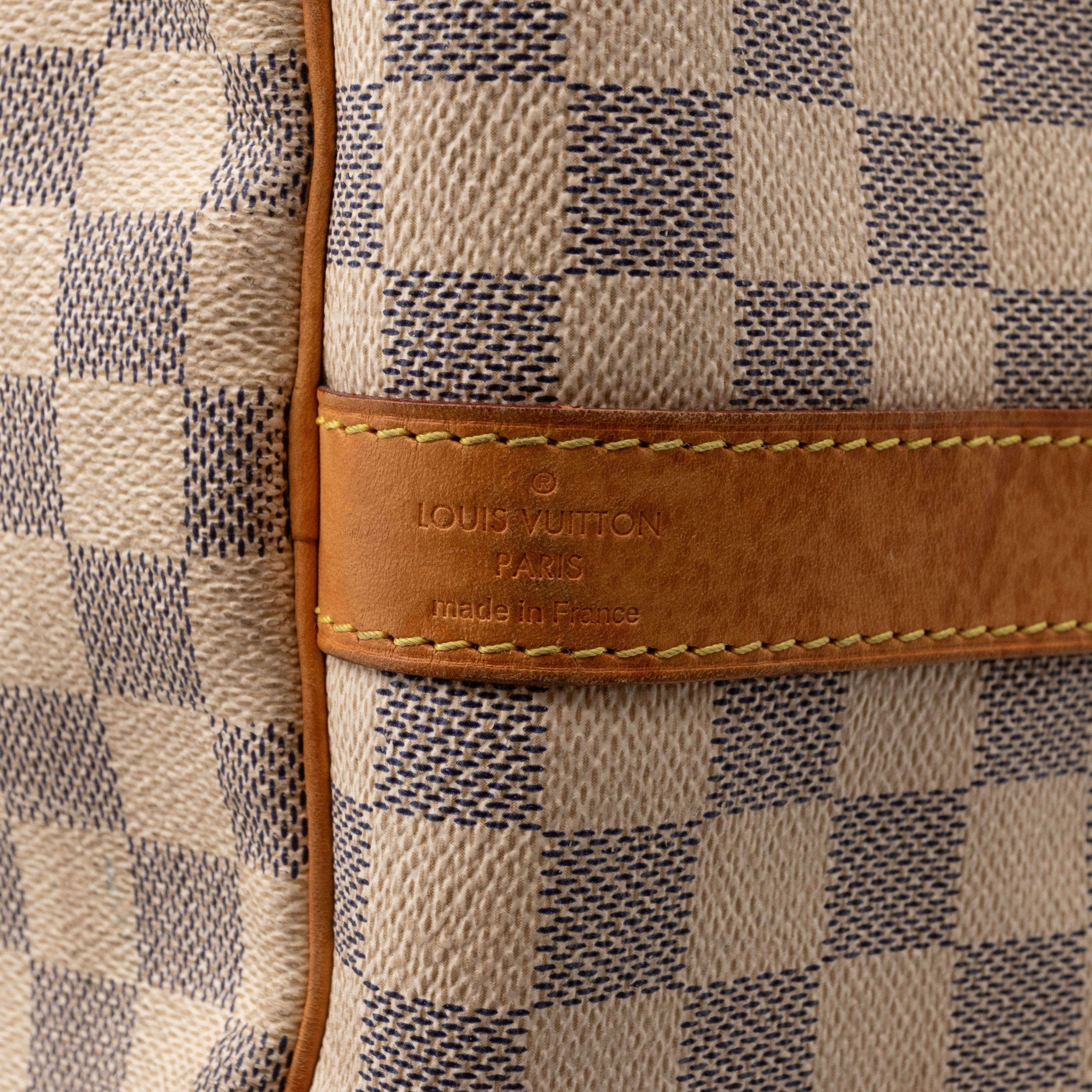 Keepall 55 Bandouliere Damier Azur