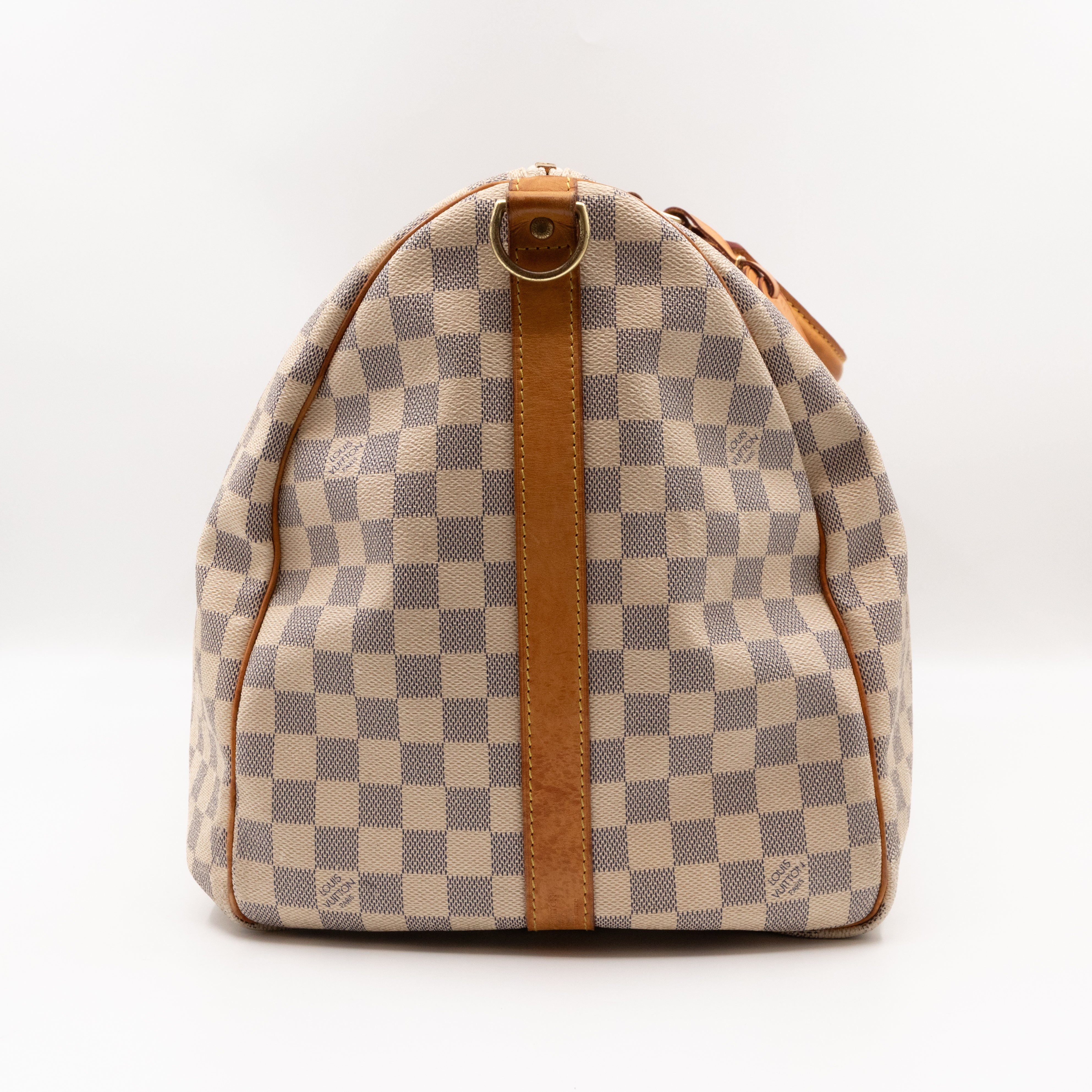 Keepall 55 Bandouliere Damier Azur