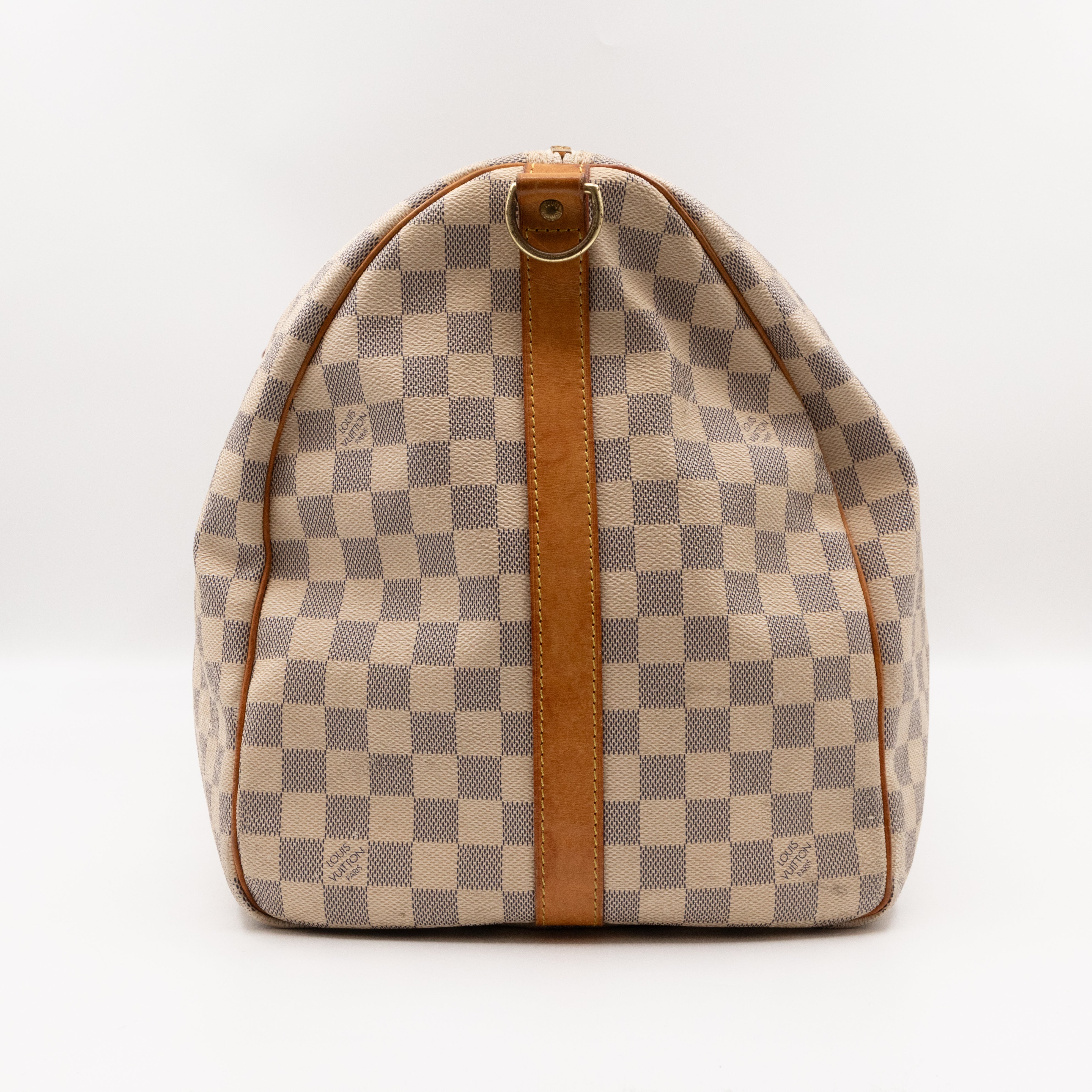 Keepall 55 Bandouliere Damier Azur