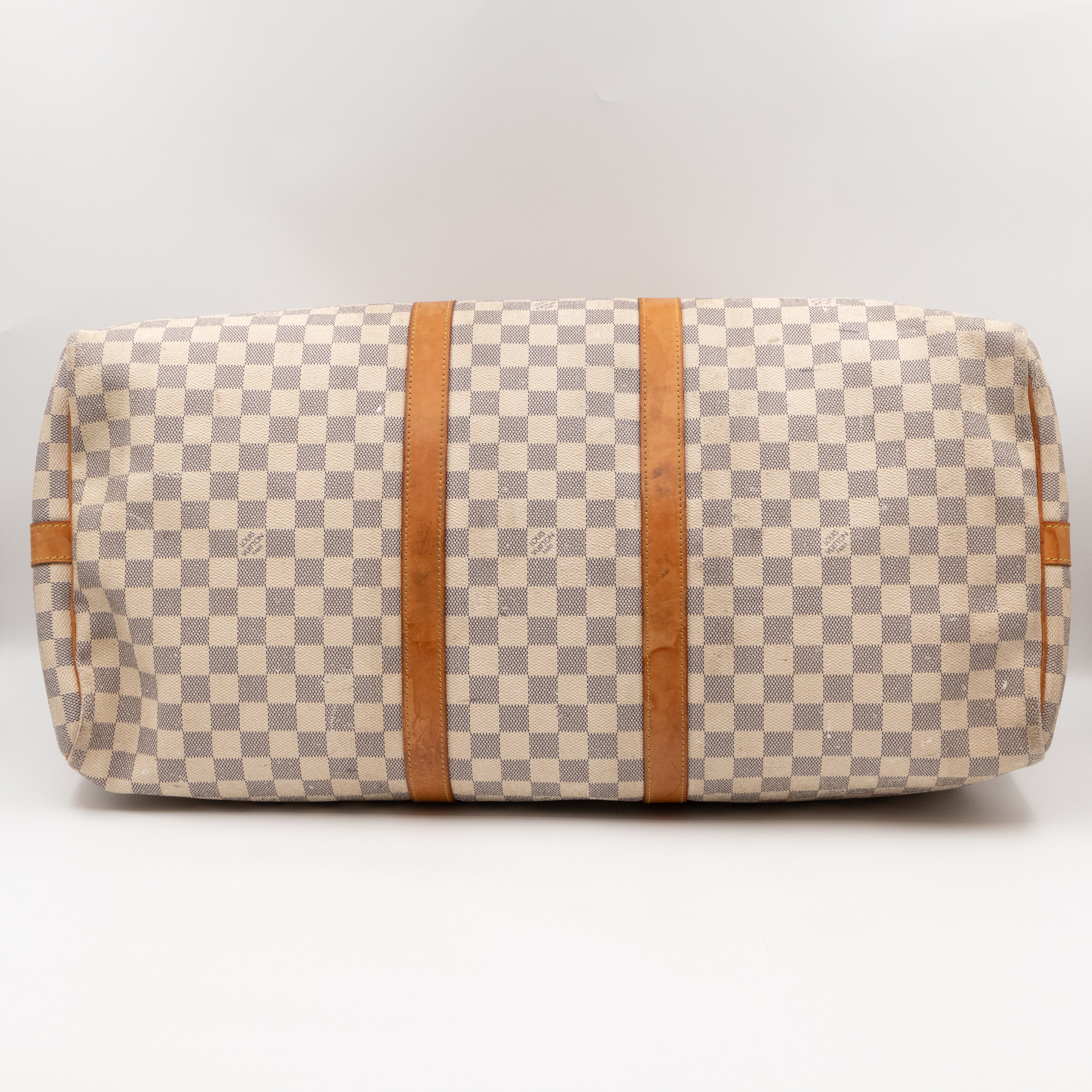 Keepall 55 Bandouliere Damier Azur