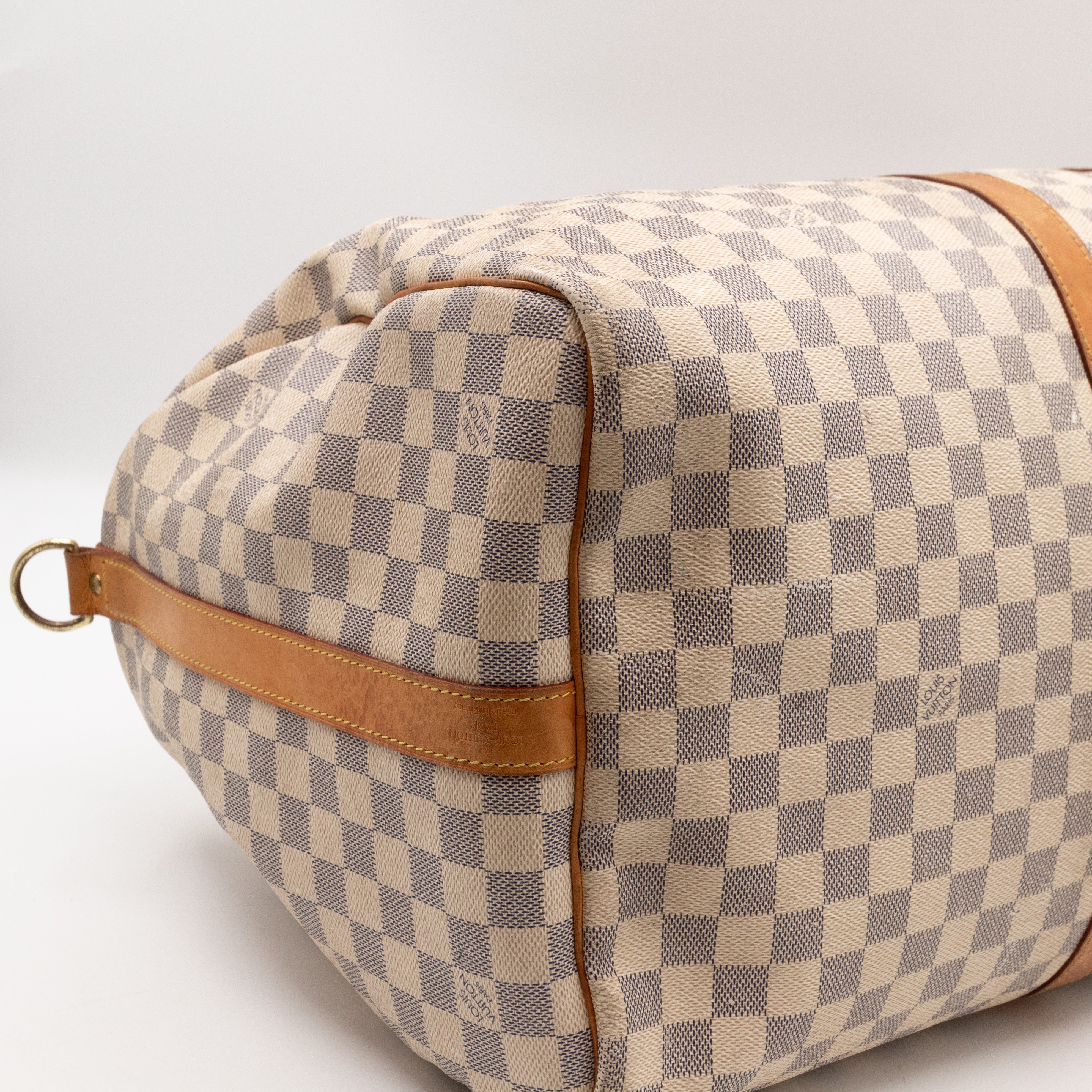 Keepall 55 Bandouliere Damier Azur