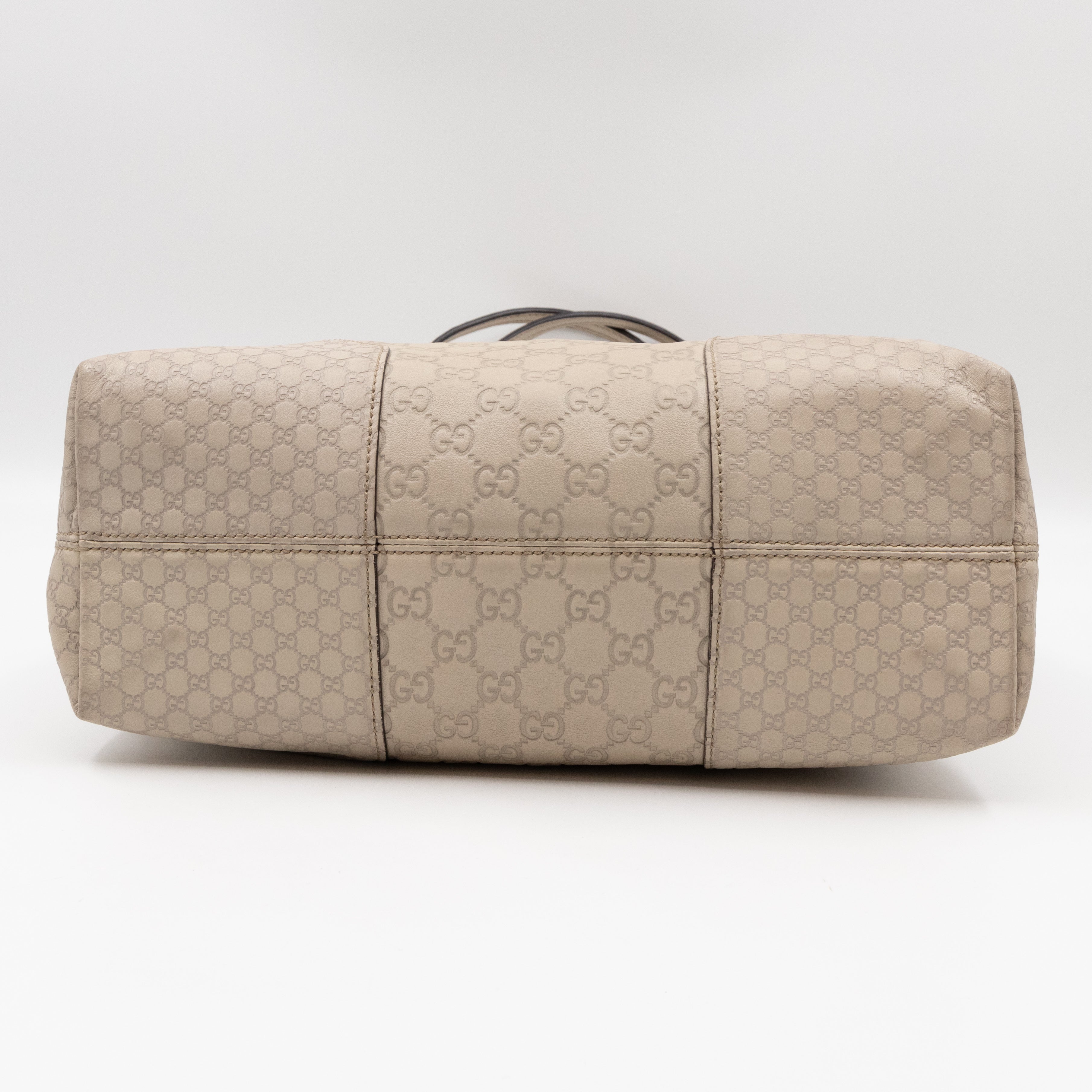 Bree Shoulder Bag White Guccissima Leather