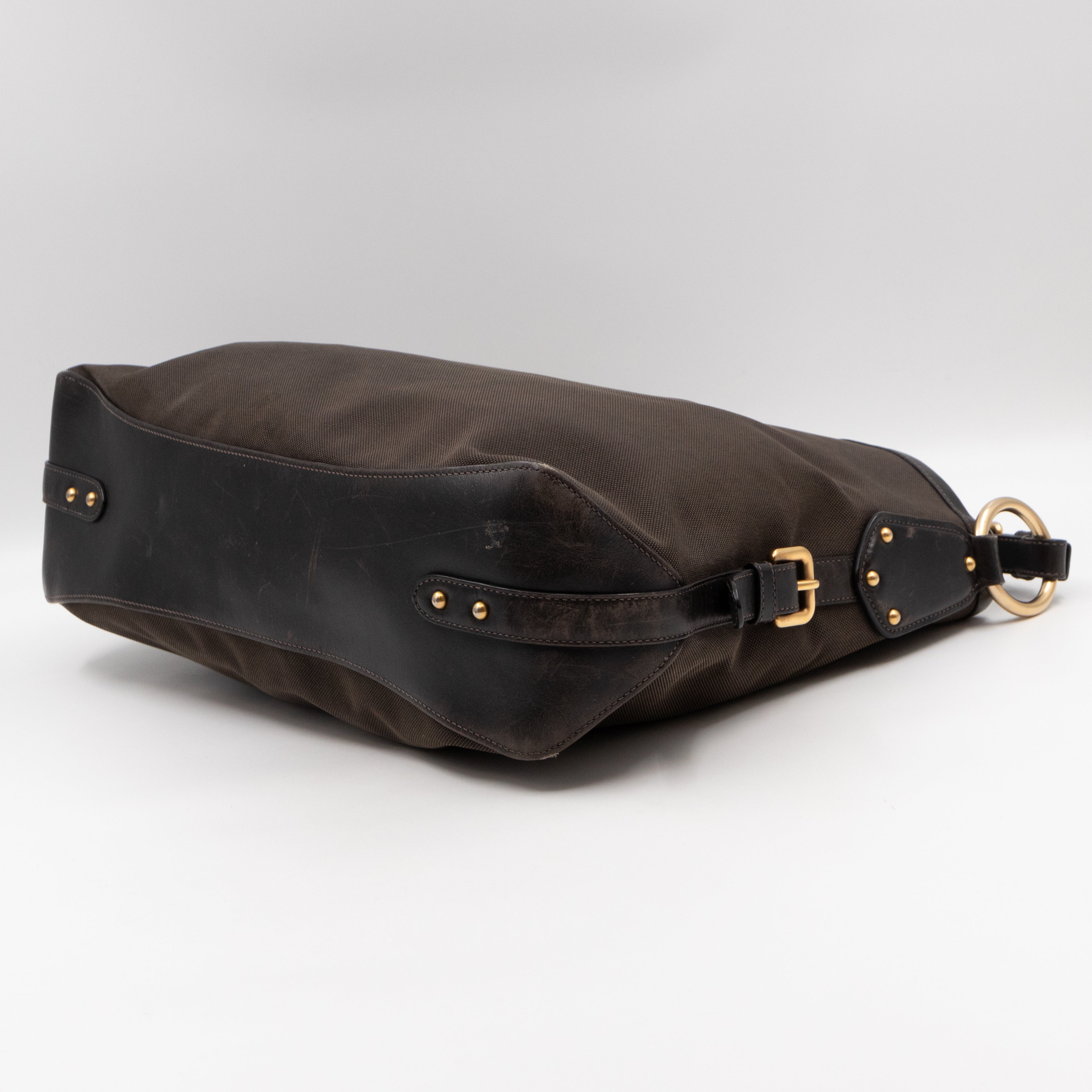 Canapa Hobo Brown Canvas
