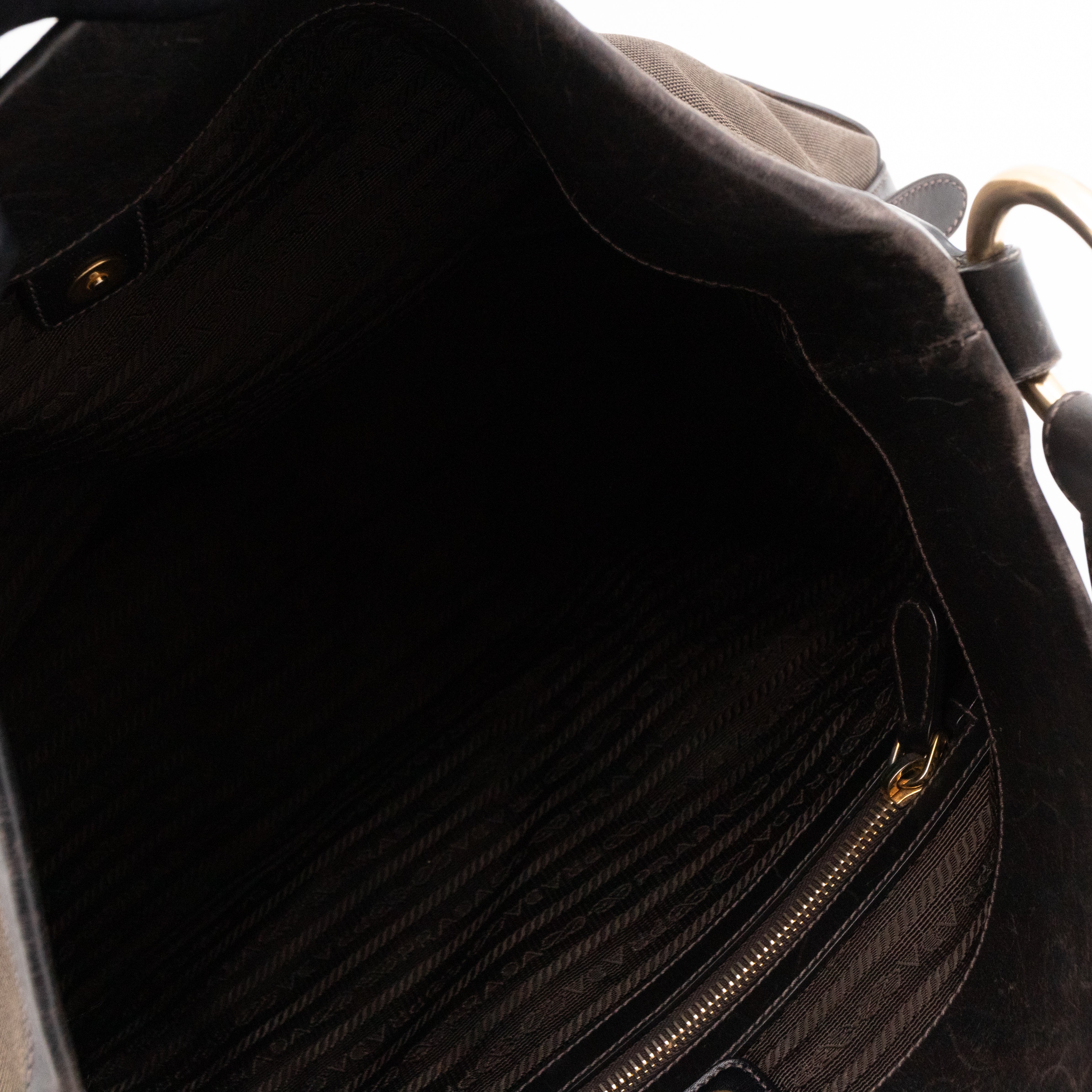 Canapa Hobo Brown Canvas