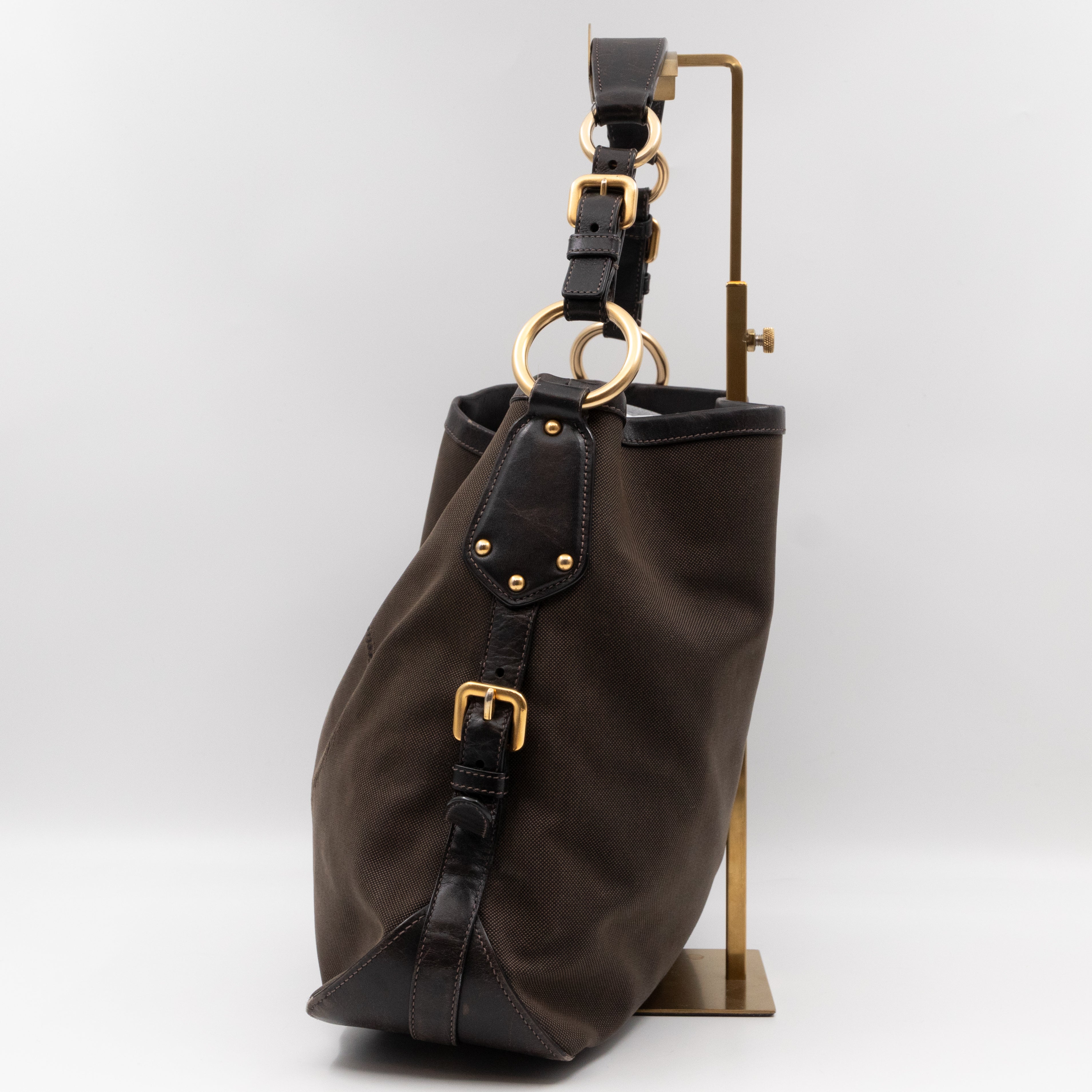 Canapa Hobo Brown Canvas