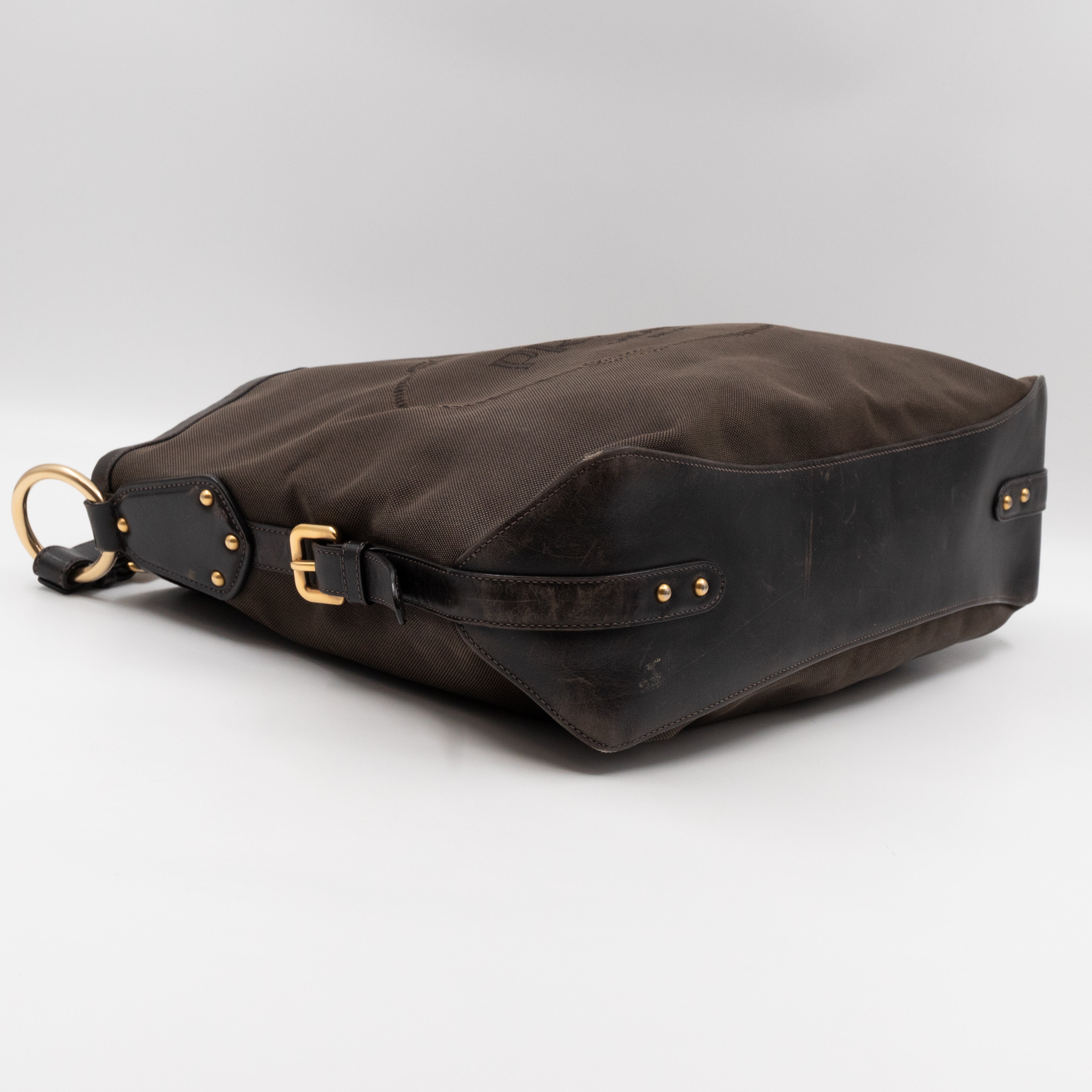 Canapa Hobo Brown Canvas