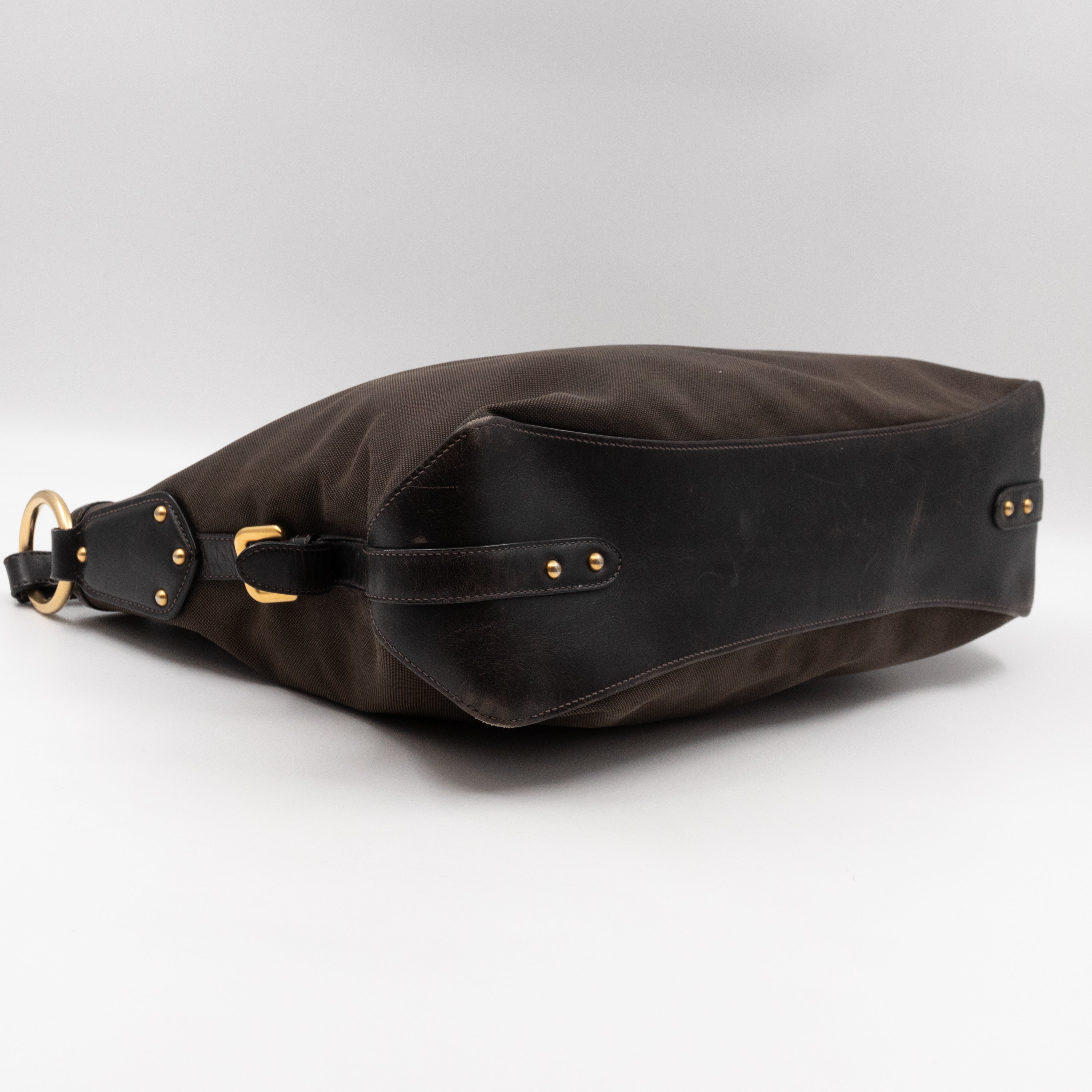 Canapa Hobo Brown Canvas
