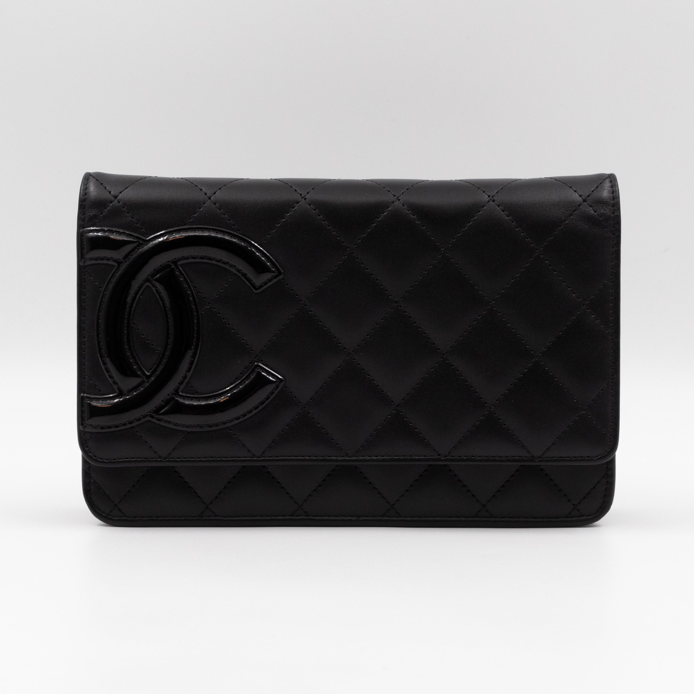 Cambon Wallet On Chain Black Leather