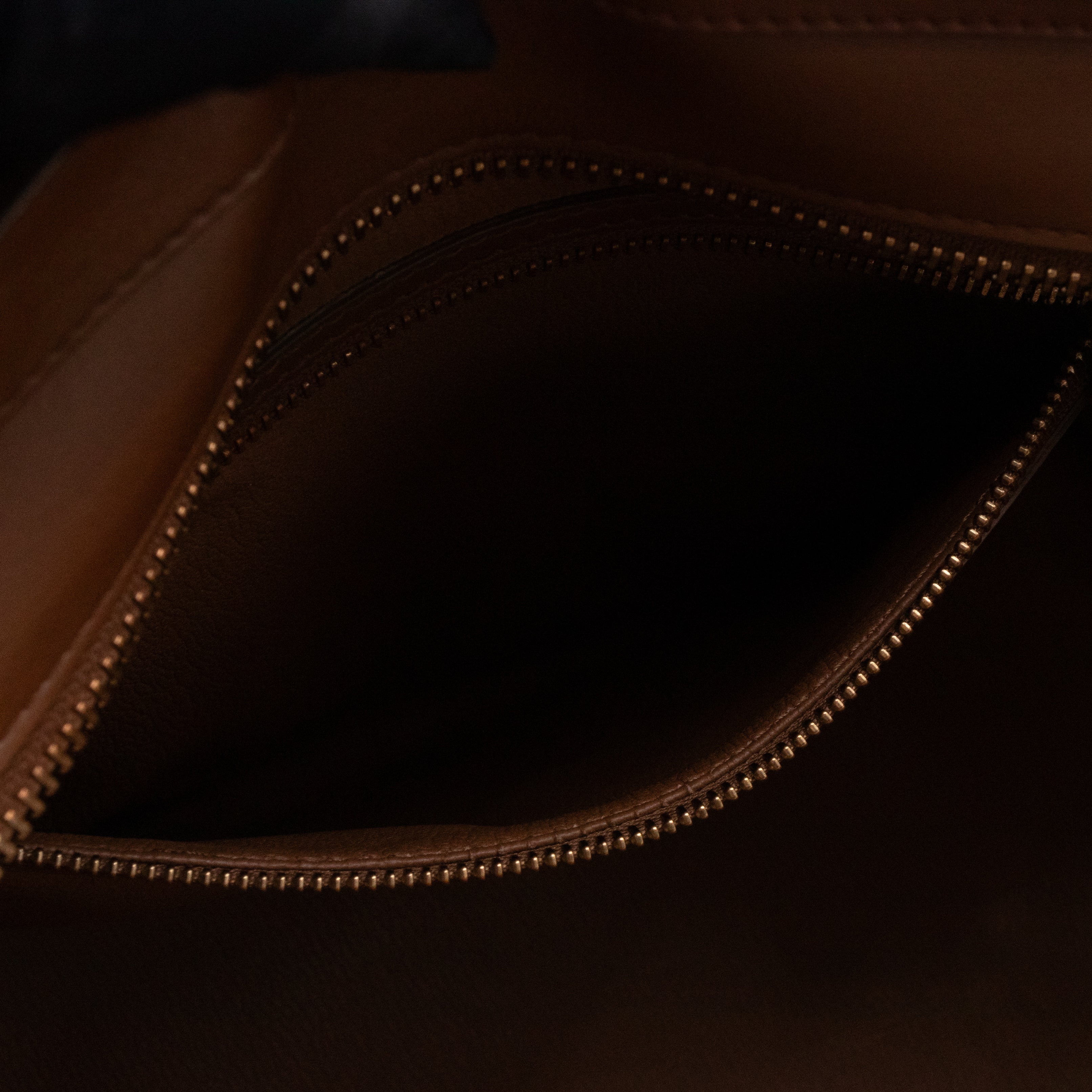 Mini Luggage Brown Leather