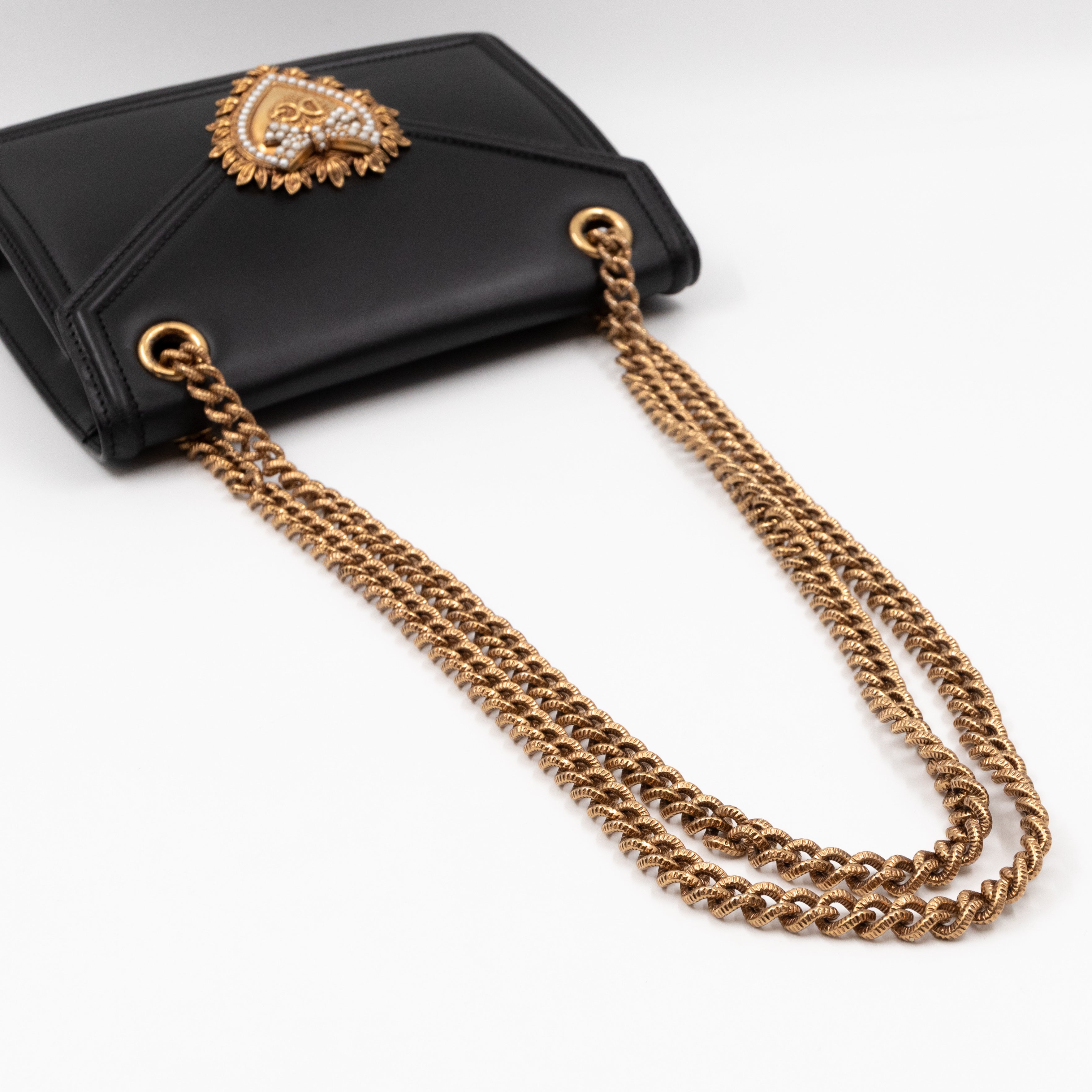 Devotion Black Calfskin Leather