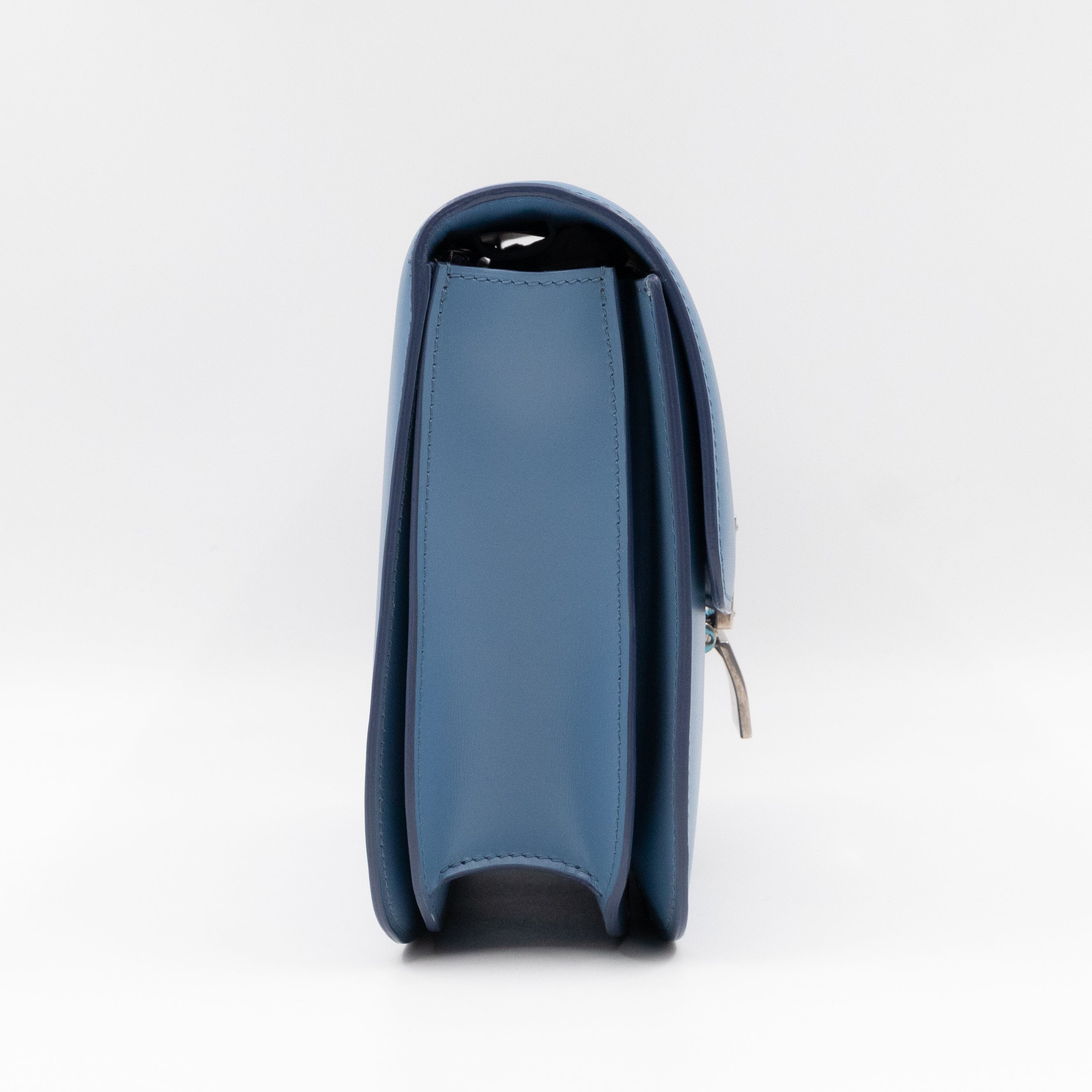 Classic Box Medium Blue Leather