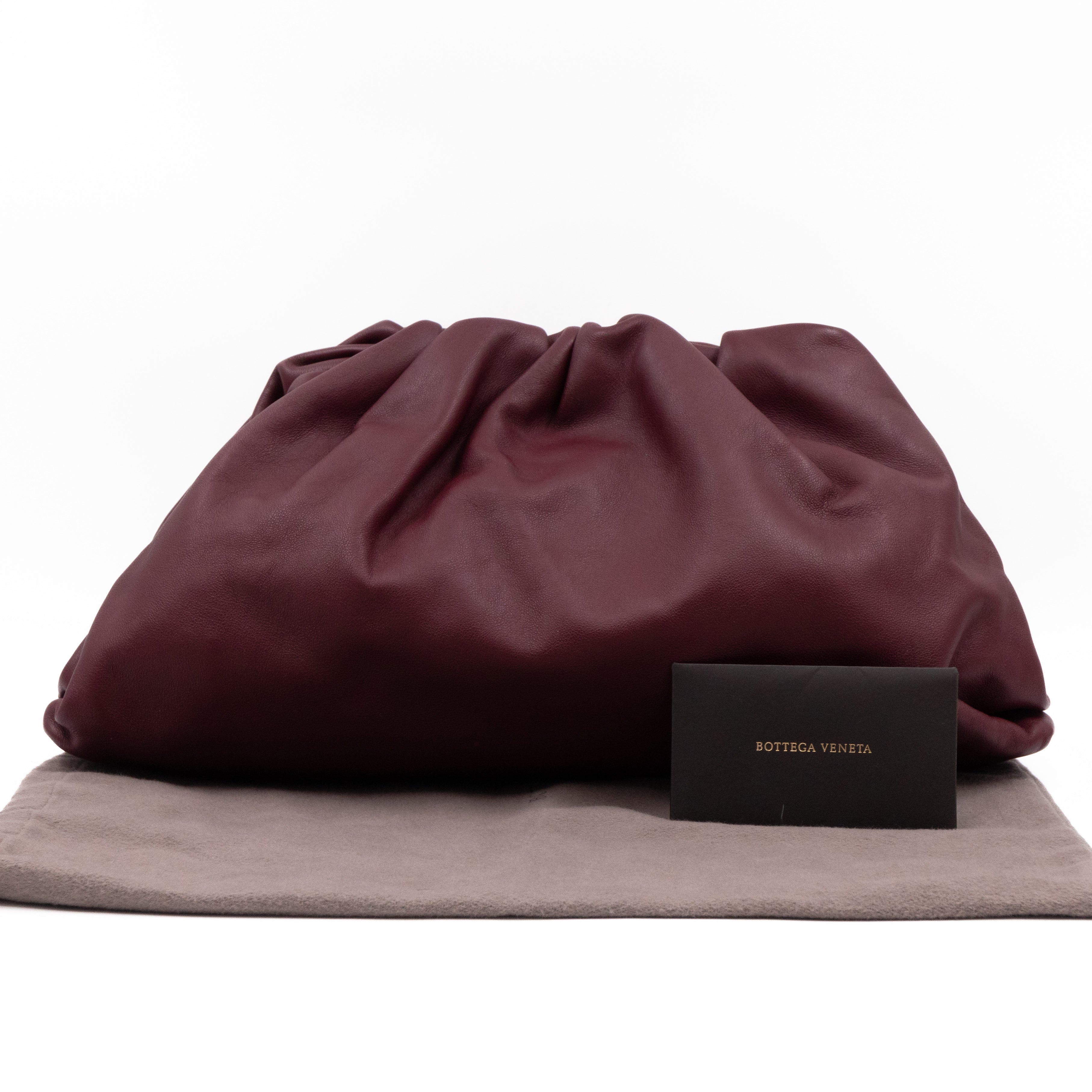 The Pouch Clutch Leather Burgundy