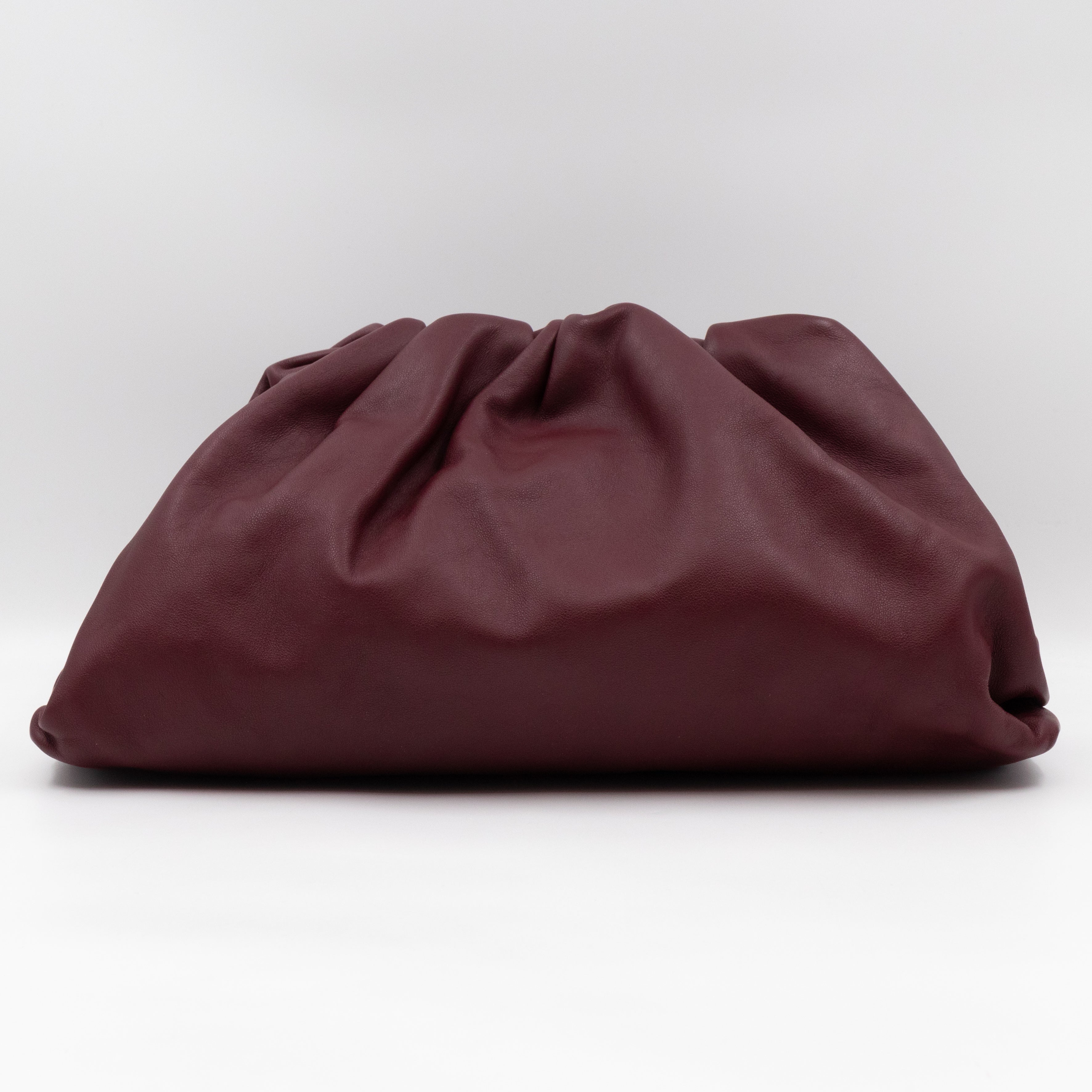 The Pouch Clutch Leather Burgundy