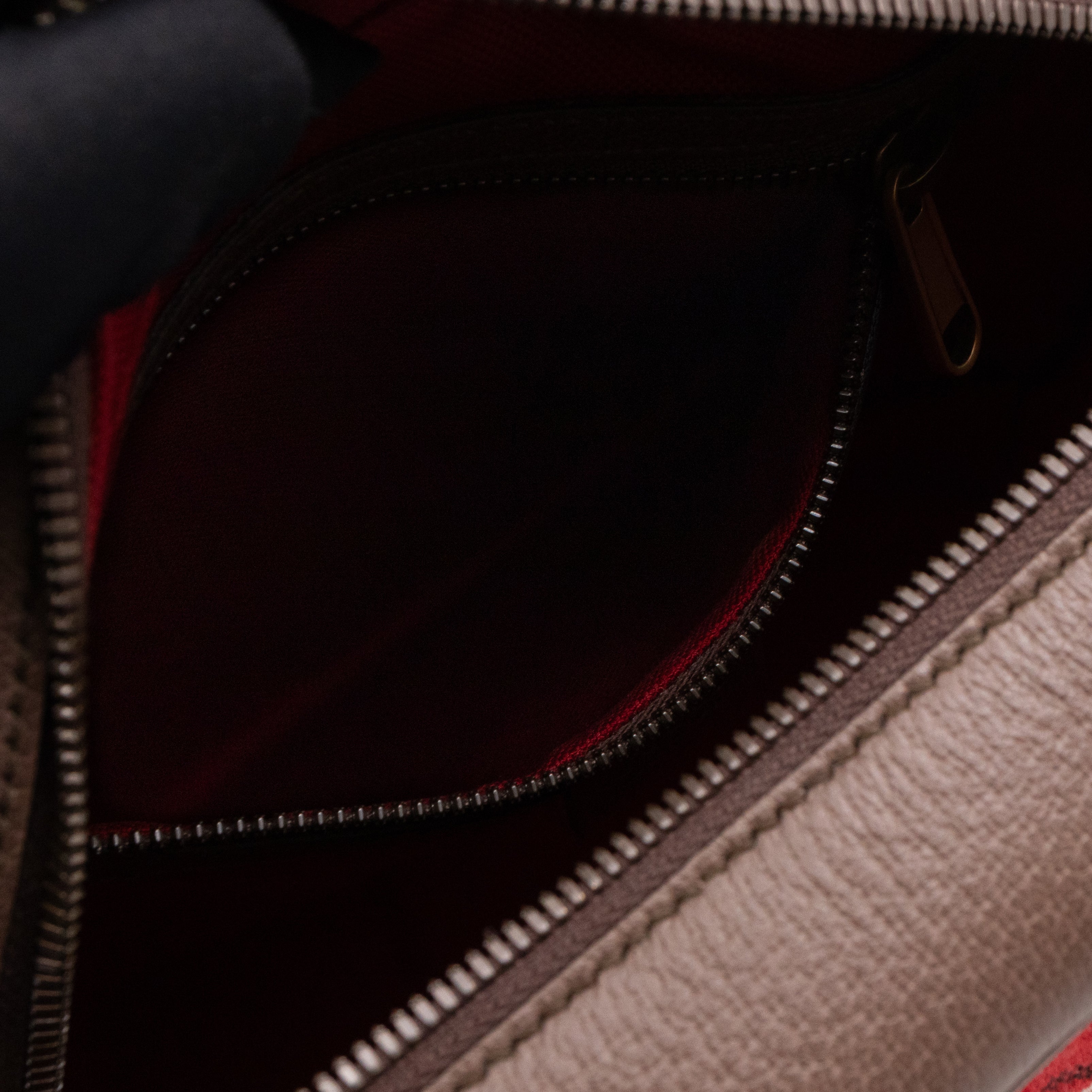 Houndstooth Woven Square Trunk Bag Brown Leather