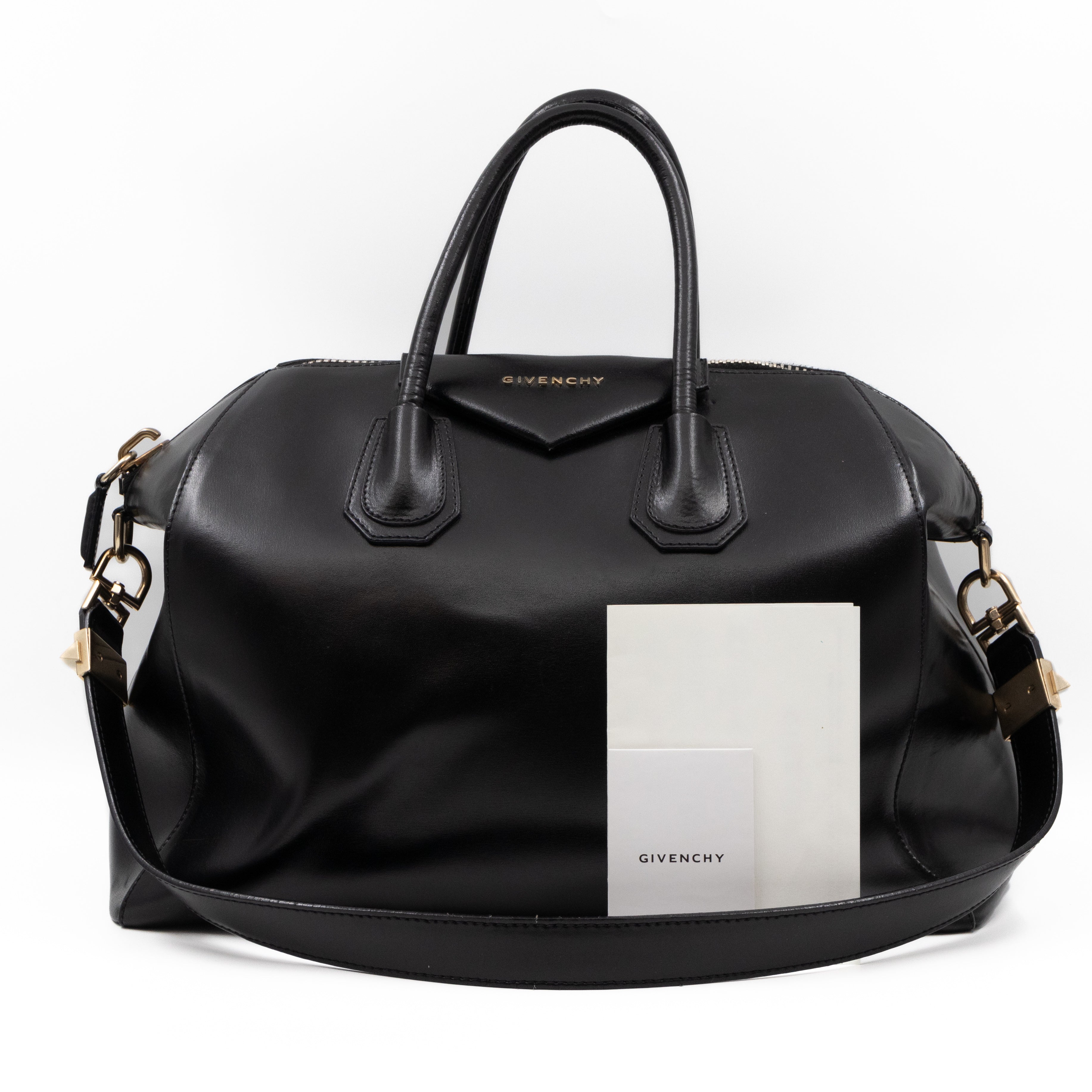 Antigona Large Black Leather