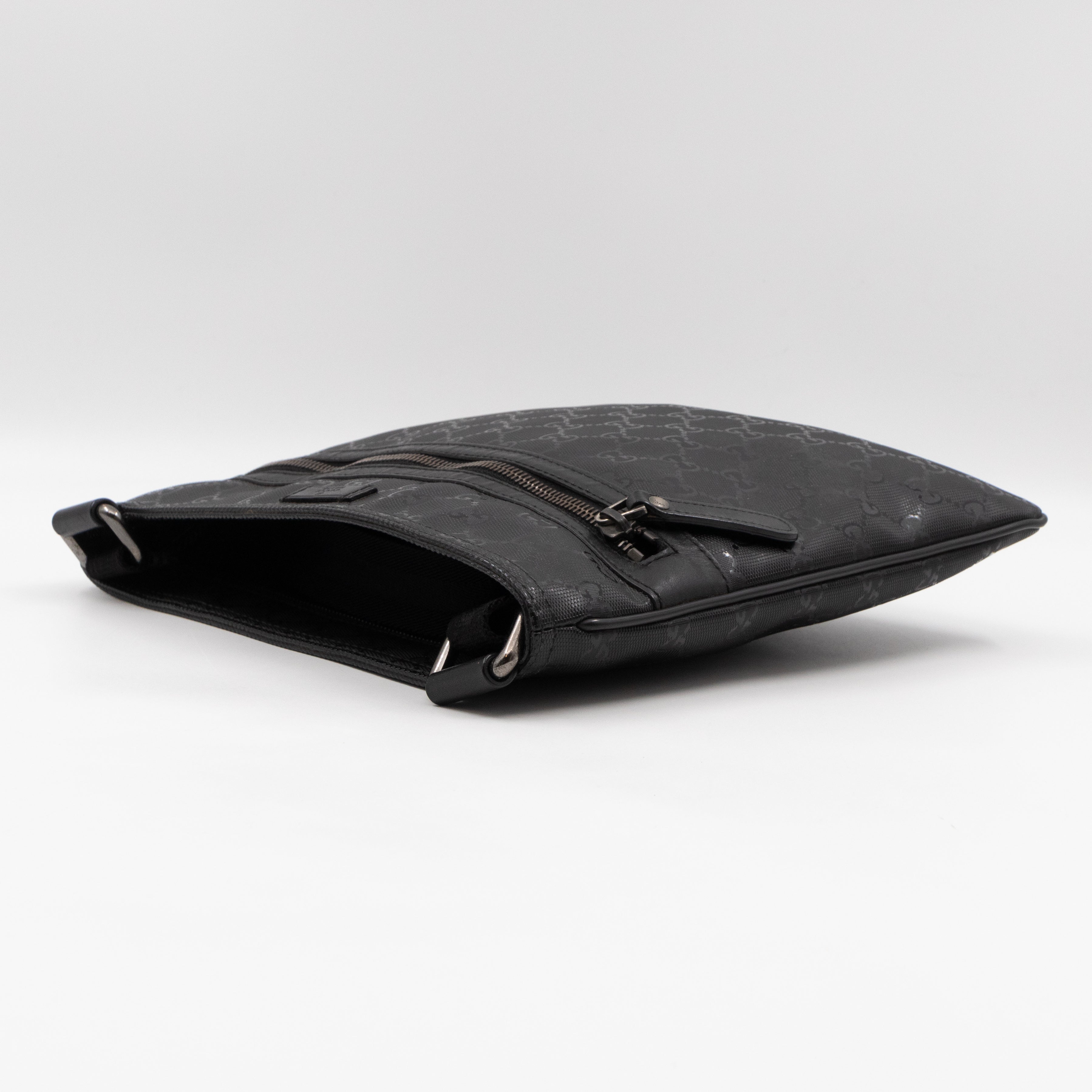 Messenger Crossbody Bag GG Imprime Black