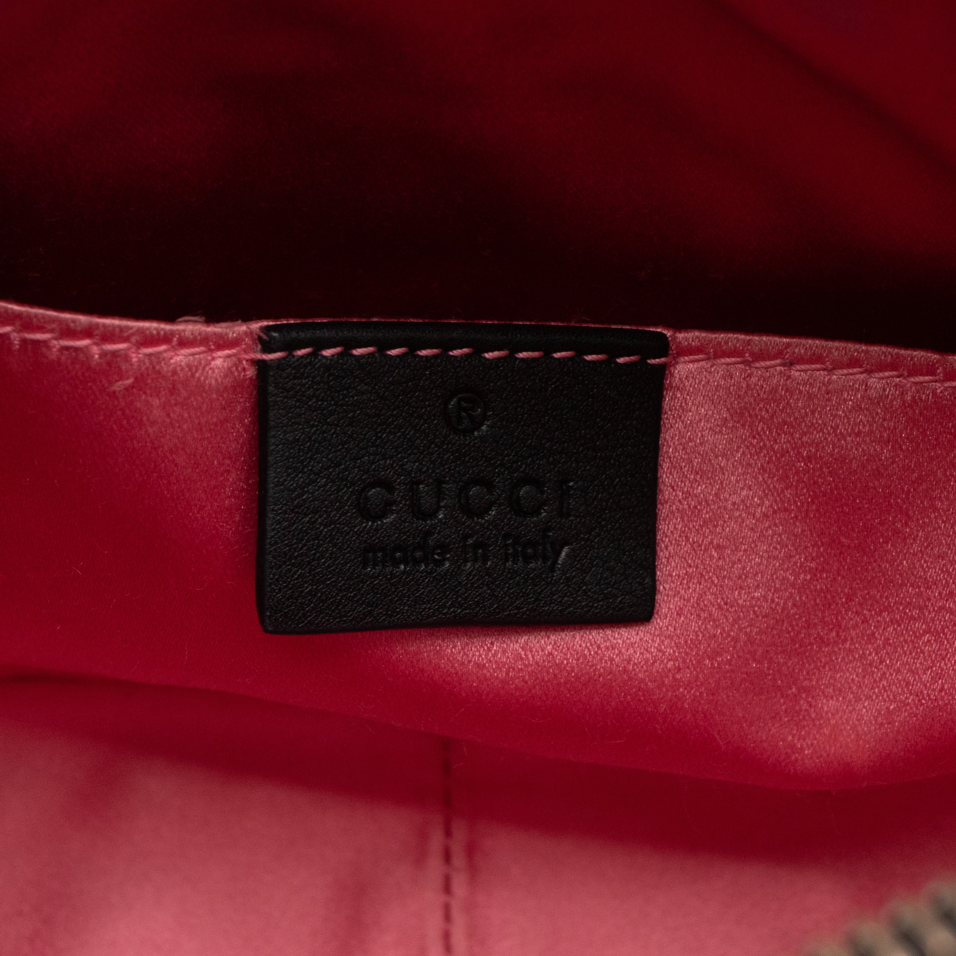 GG Marmont Mini Black Velvet Crystals