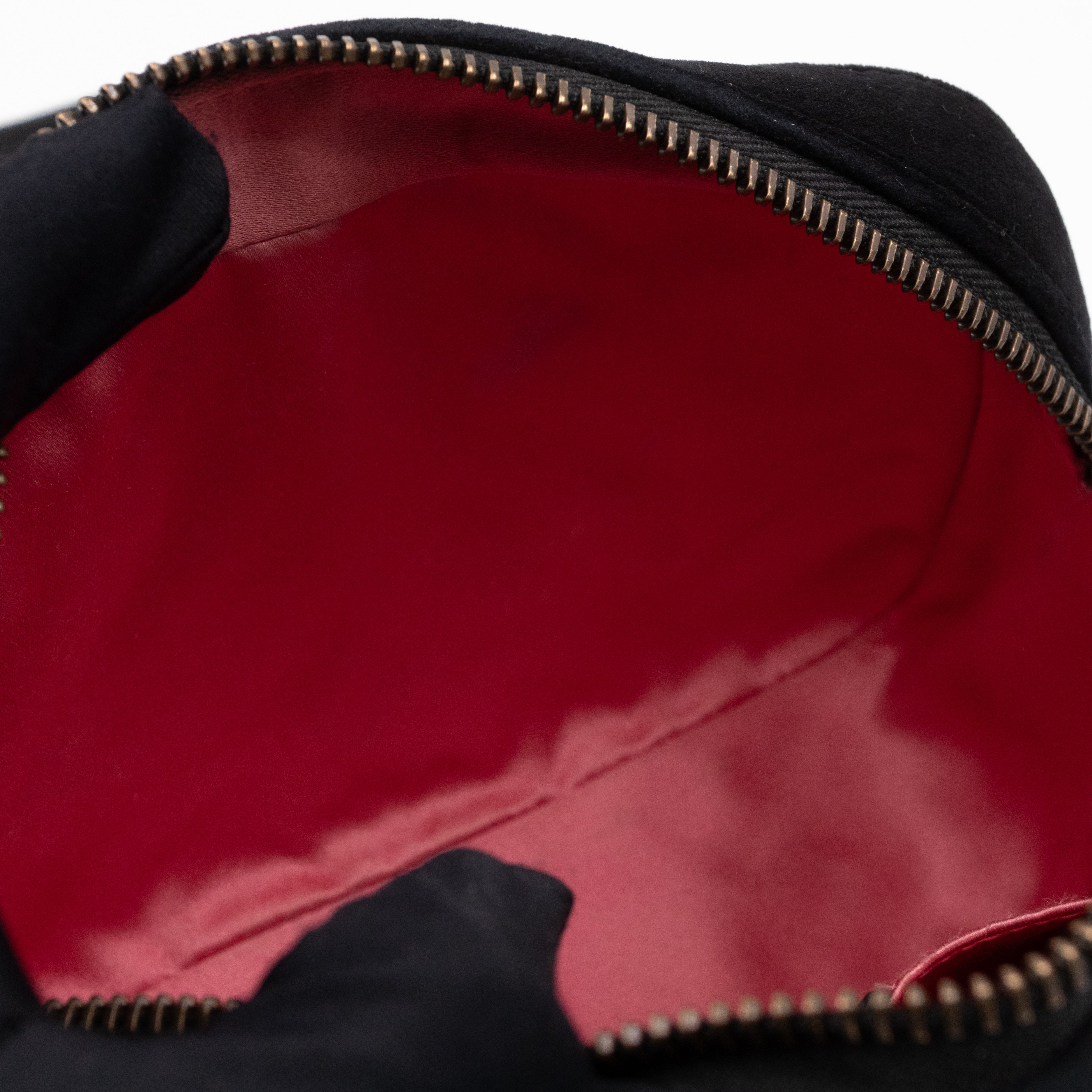 GG Marmont Mini Black Velvet Crystals