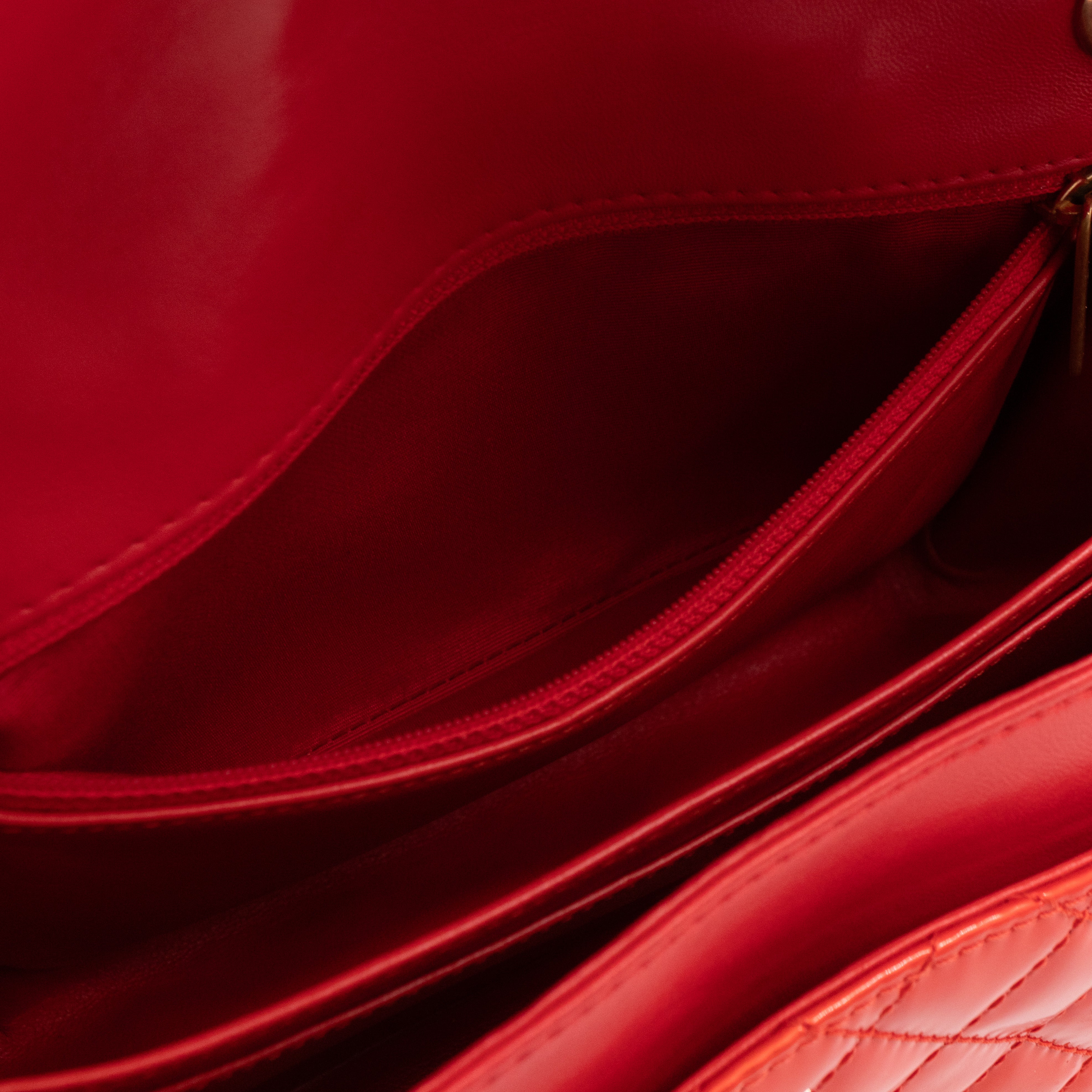 2.55 Reissue Flap Bag Red Patent Leather