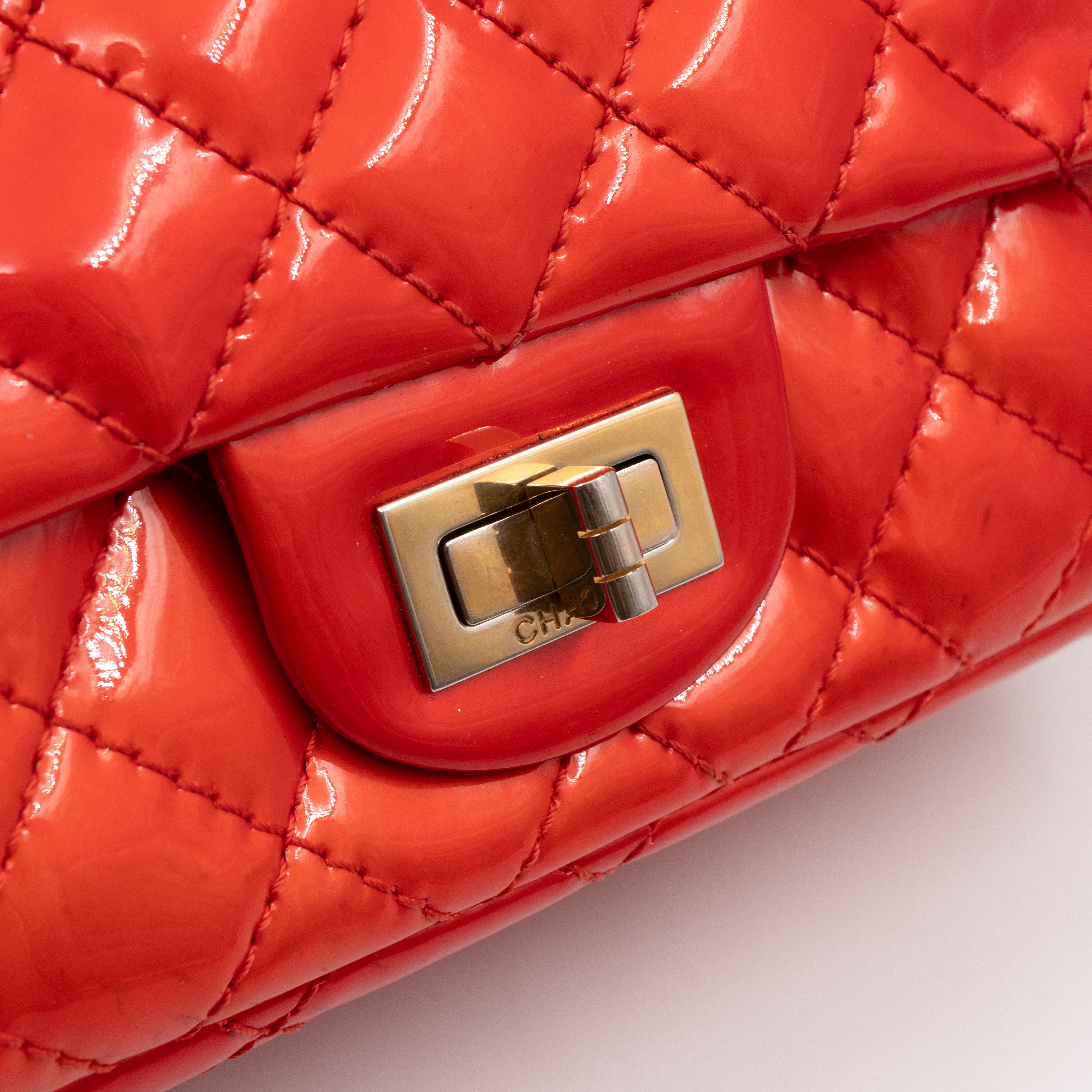 2.55 Reissue Flap Bag Red Patent Leather