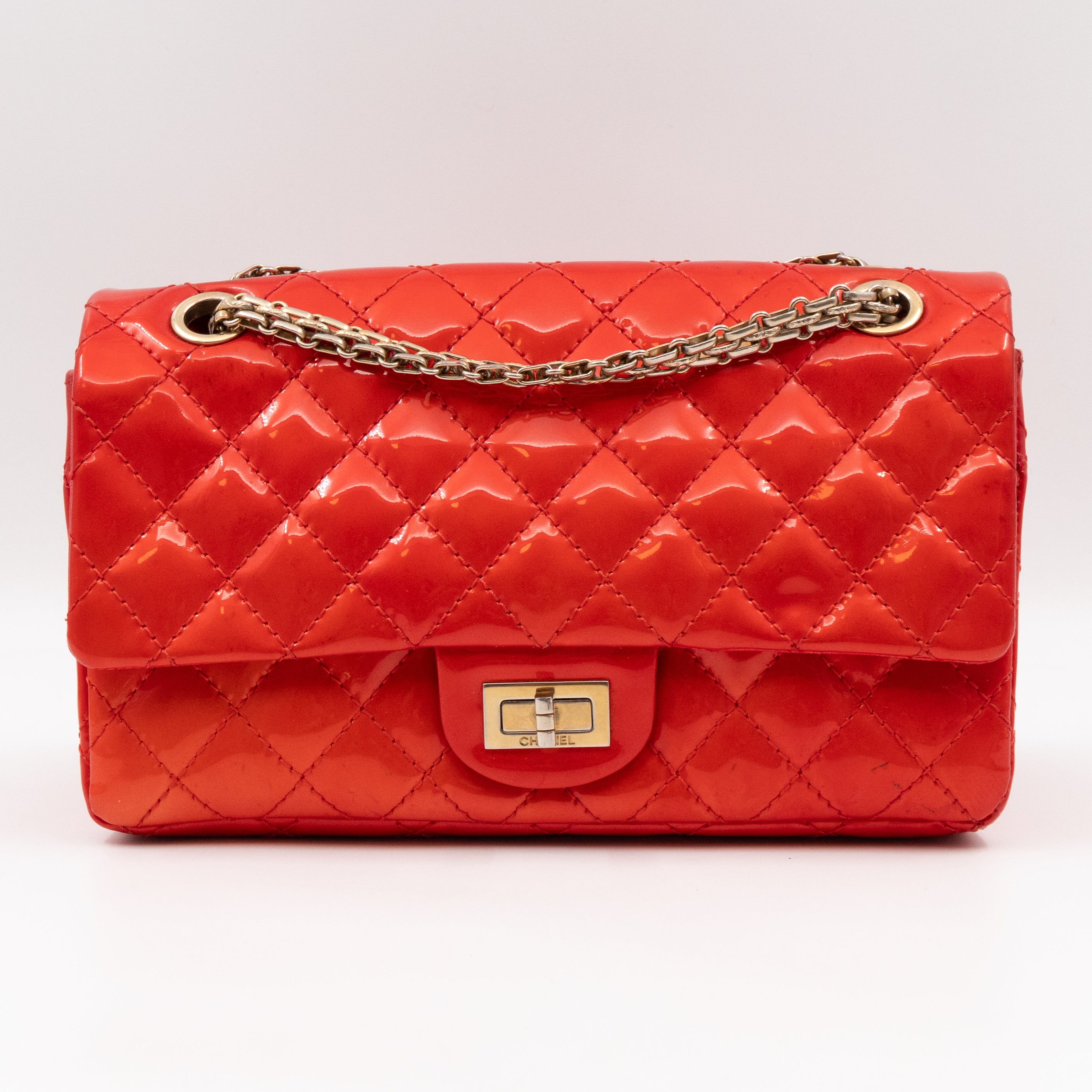 2.55 Reissue Flap Bag Red Patent Leather