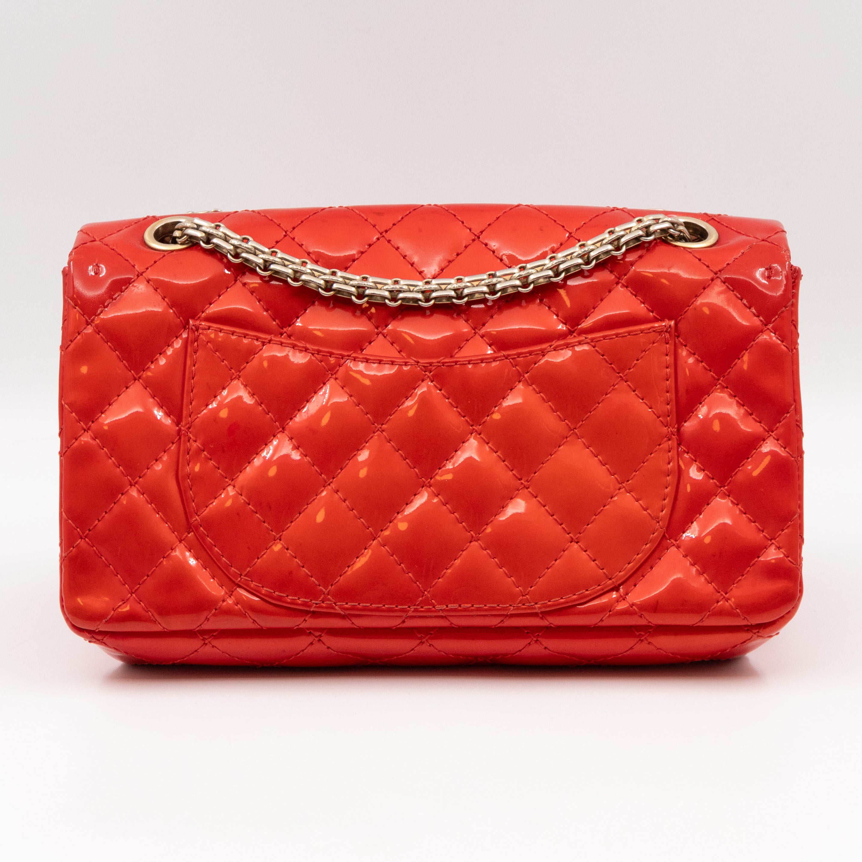2.55 Reissue Flap Bag Red Patent Leather