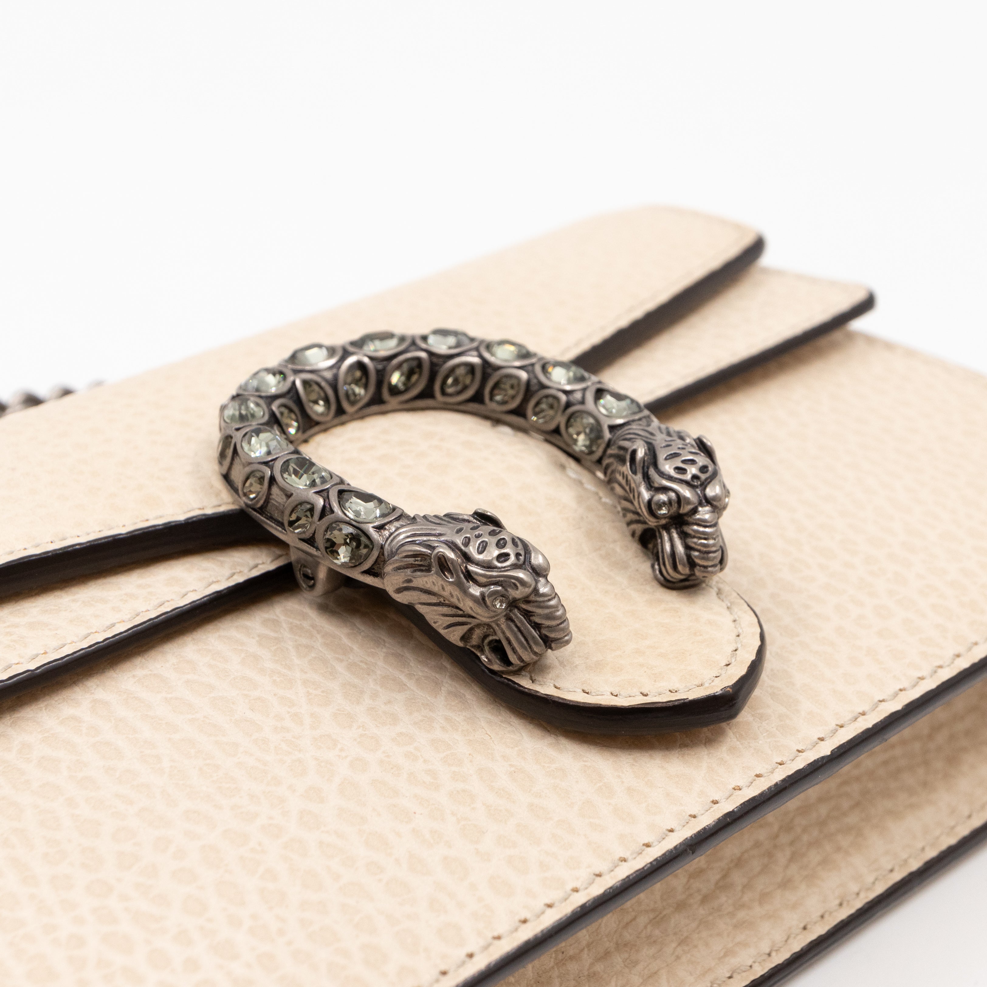 Dionysus Super Mini White Leather