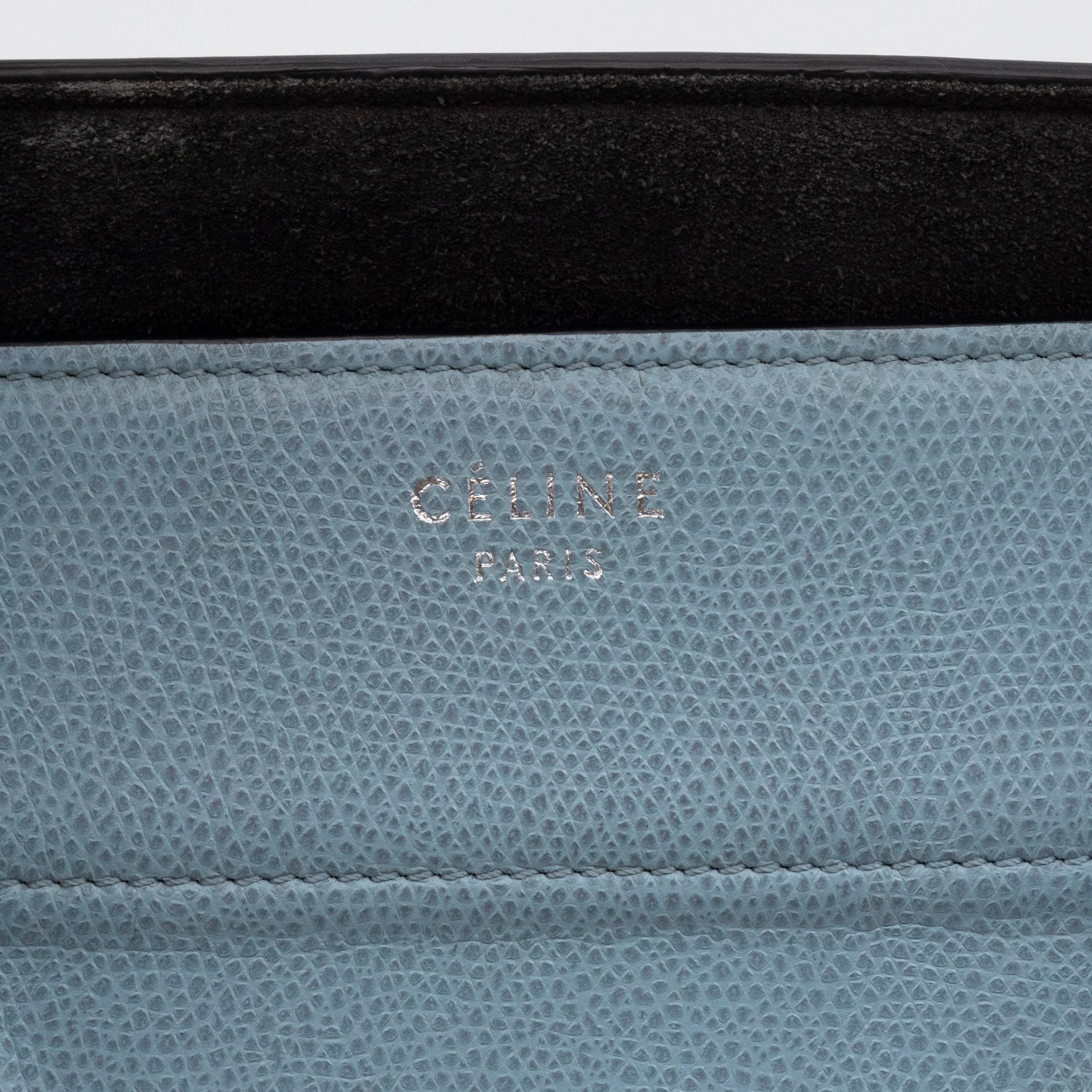 Phantom Medium Luggage Slate Blue Leather