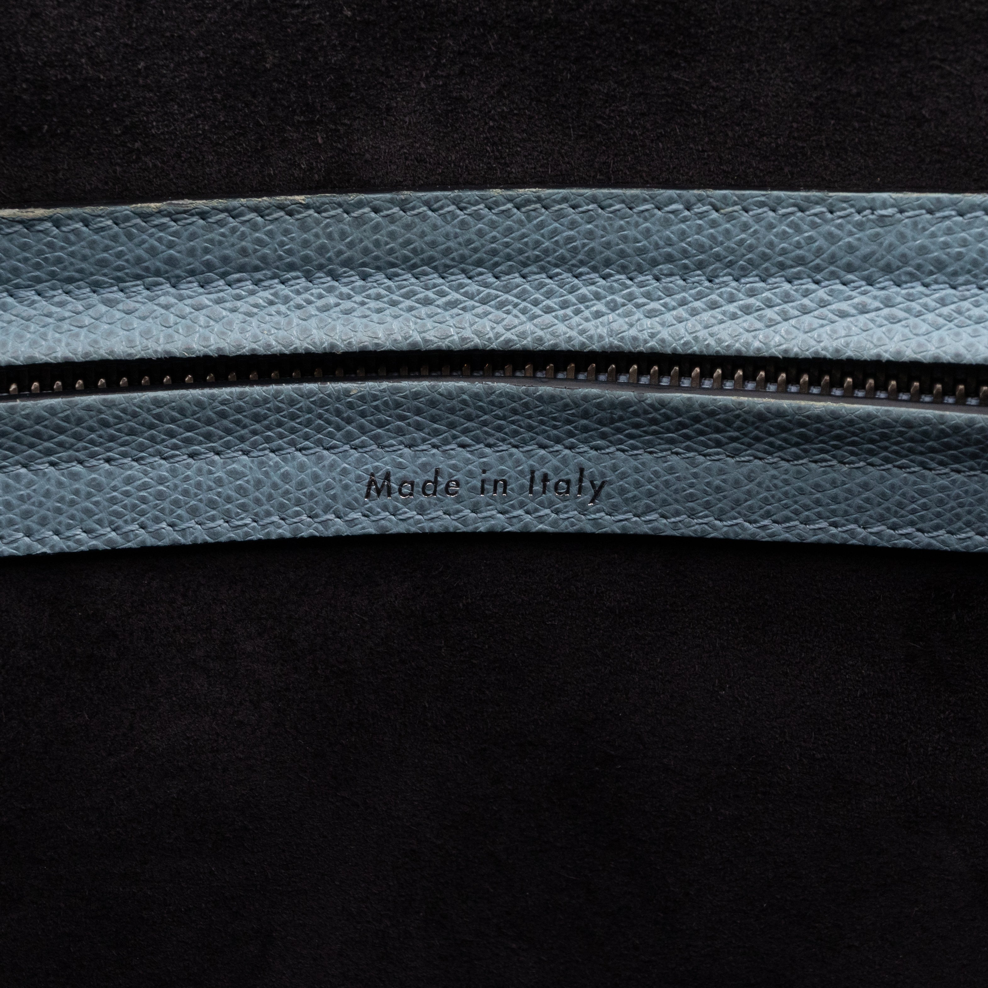 Phantom Medium Luggage Slate Blue Leather