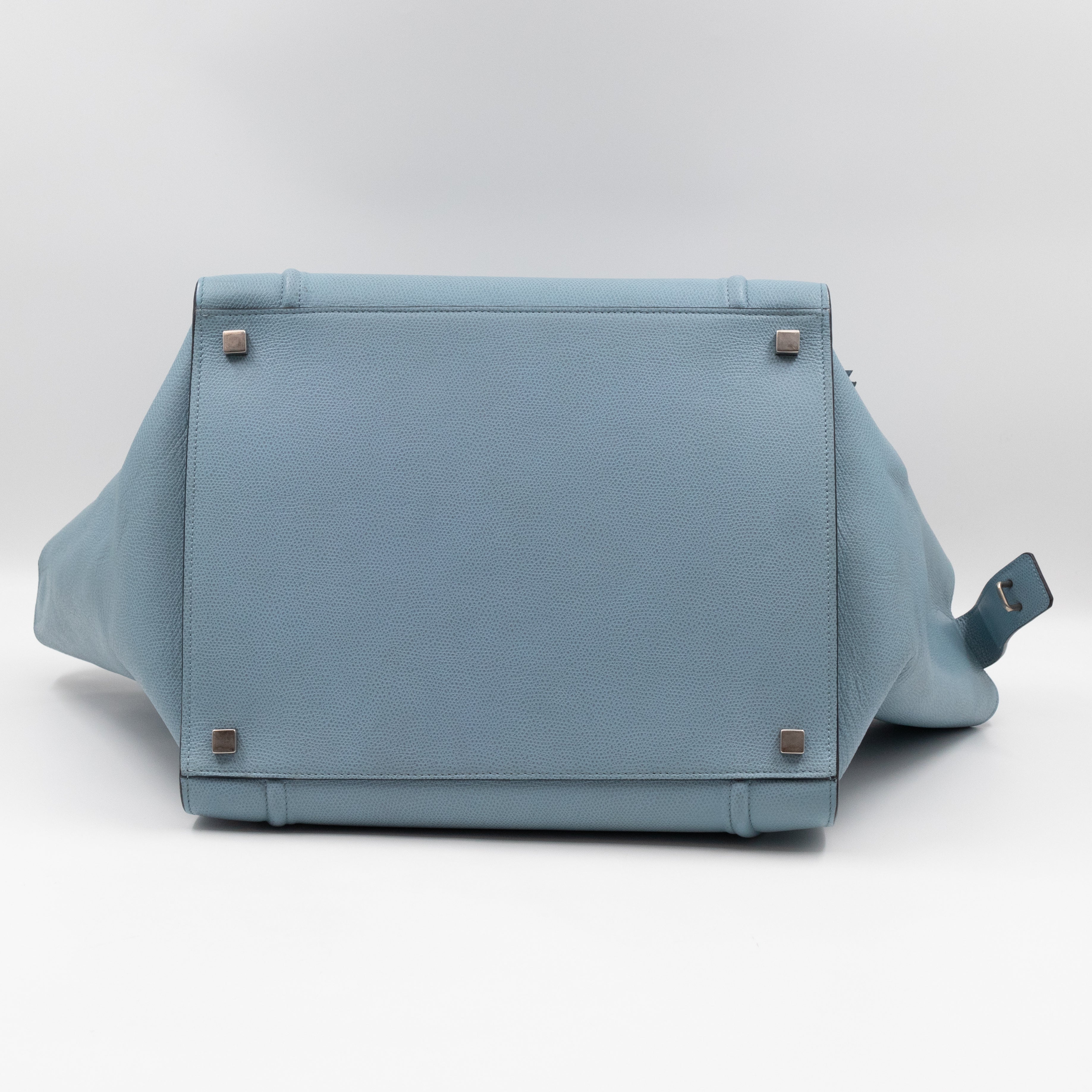 Phantom Medium Luggage Slate Blue Leather