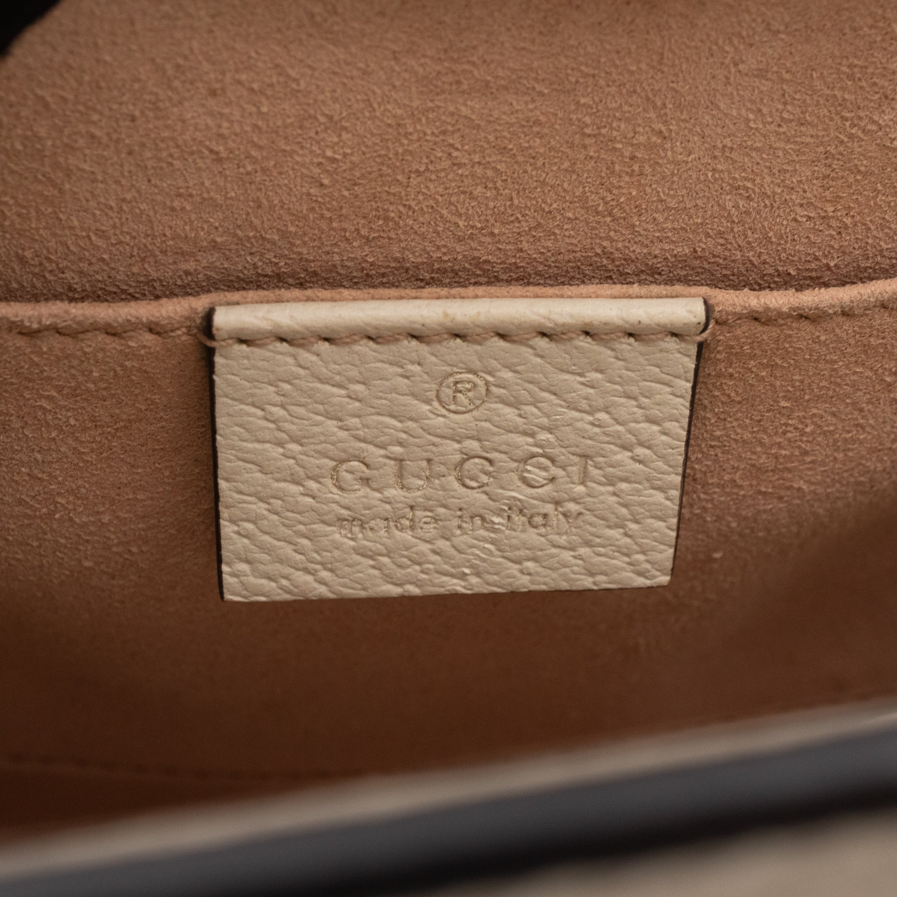 Ophidia GG Small Shoulder Bag White Leather