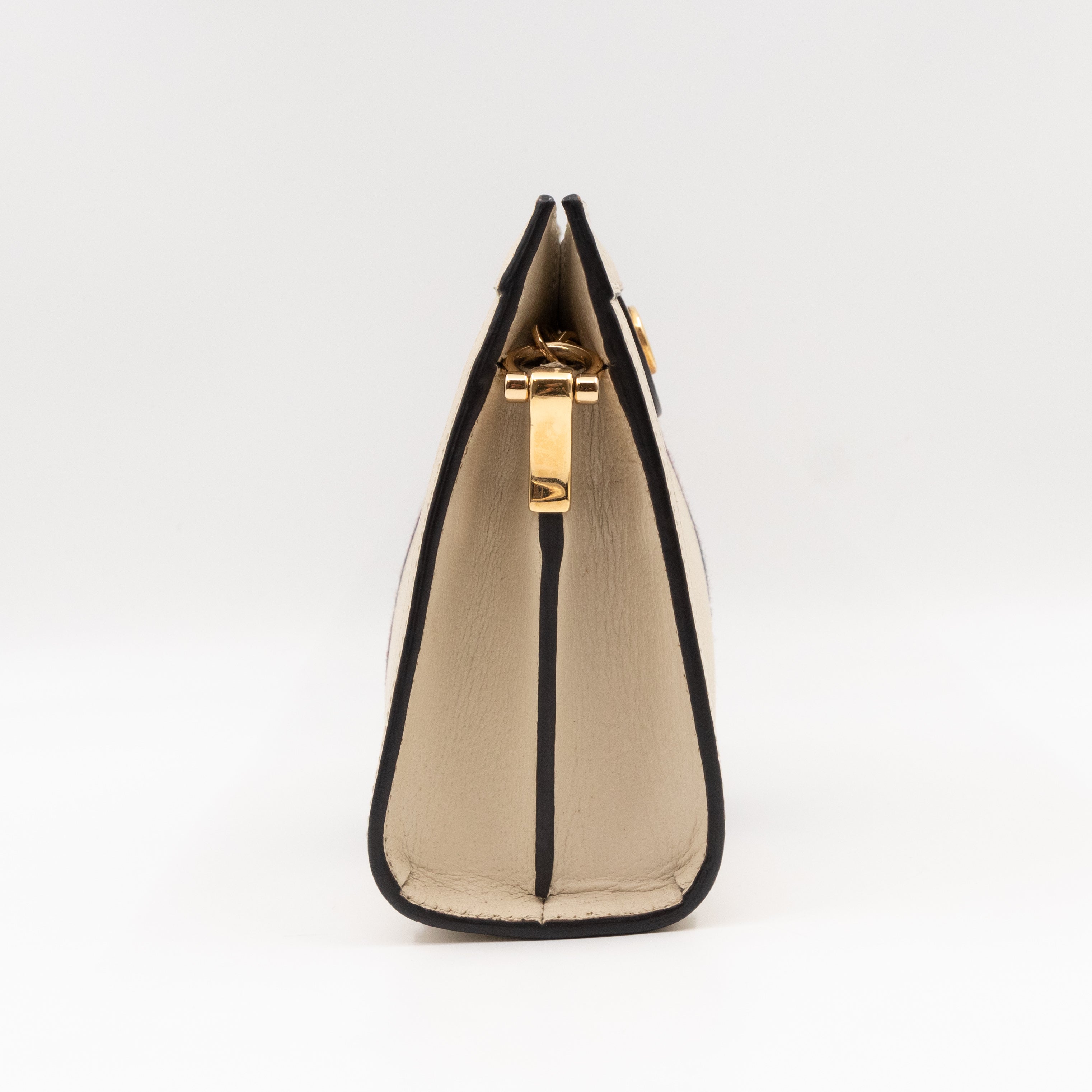 Ophidia GG Small Shoulder Bag White Leather