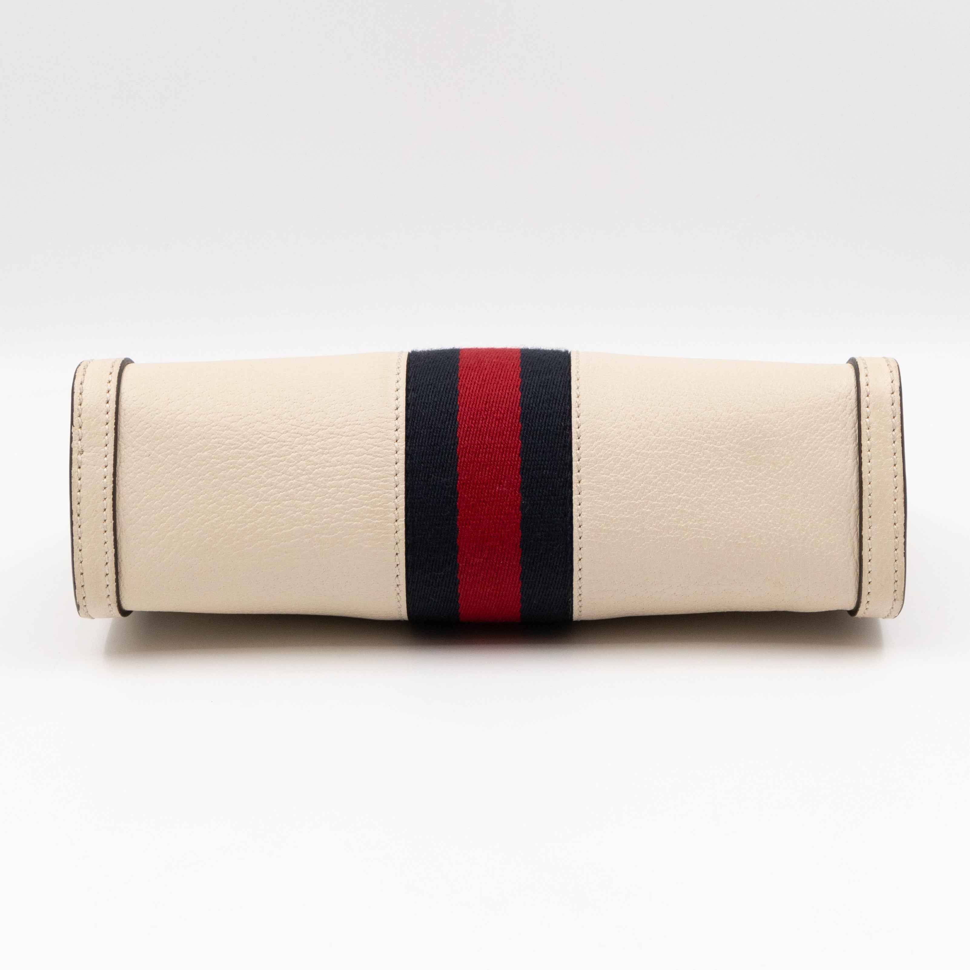 Ophidia GG Small Shoulder Bag White Leather