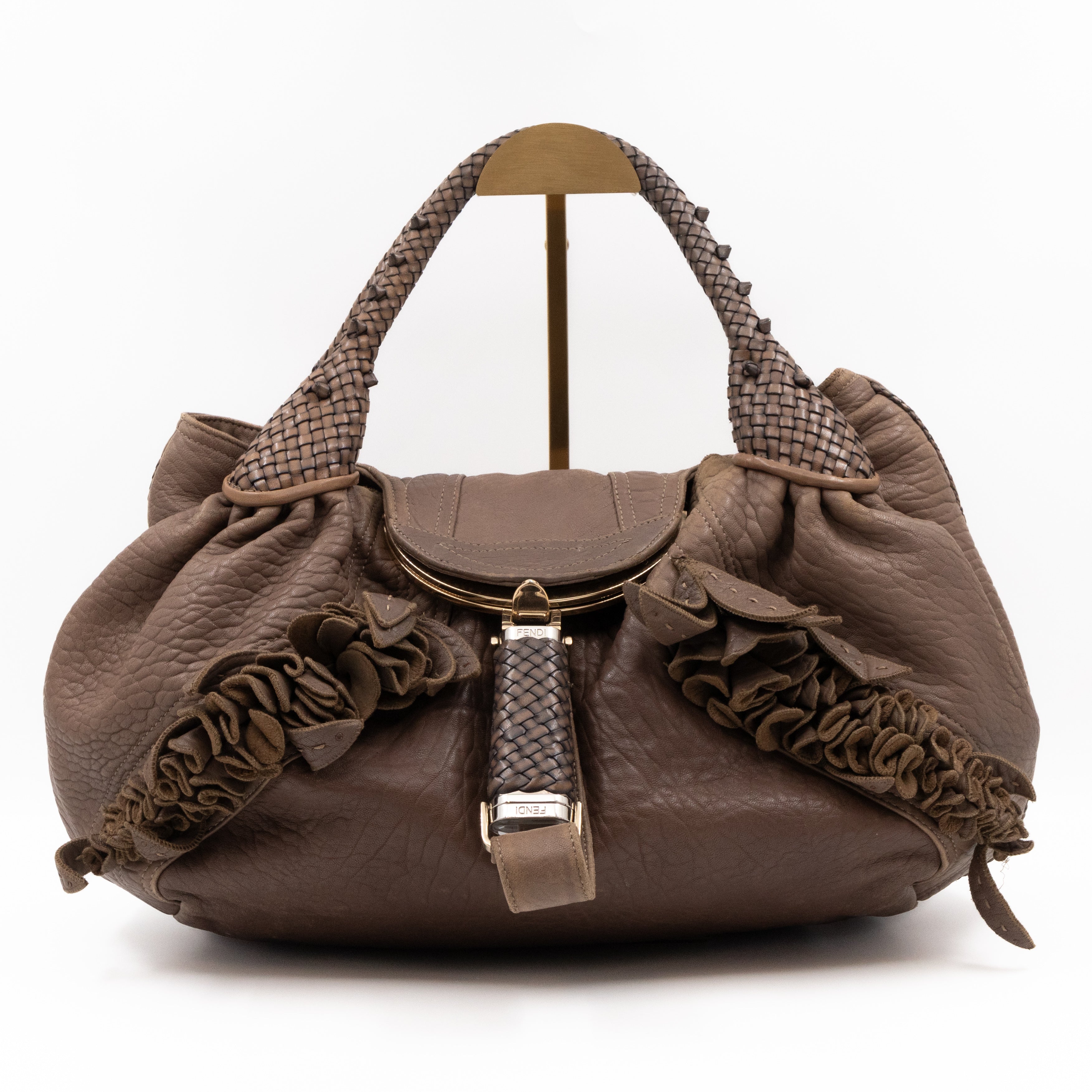 Spy Nappa Wisteria Taupe Leather