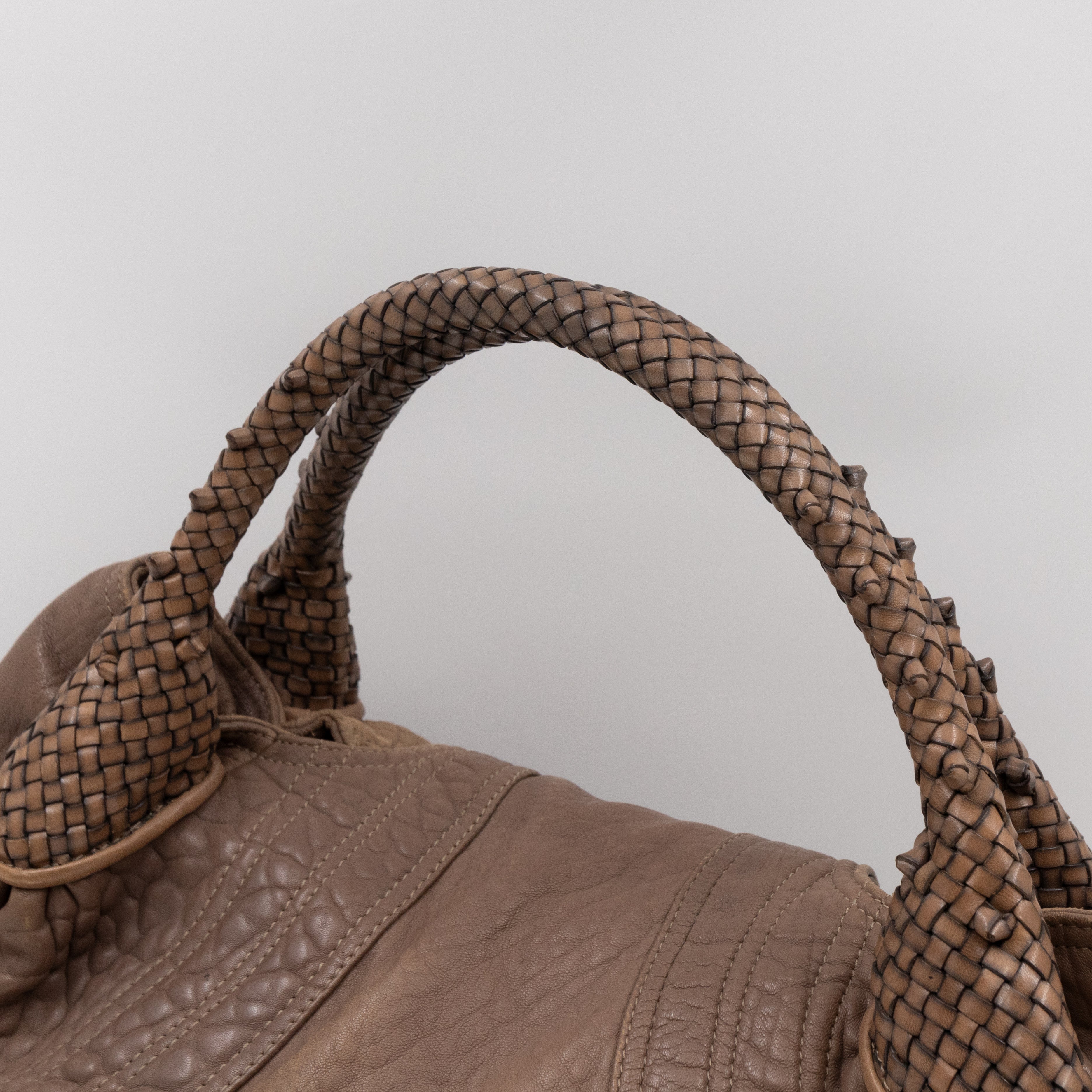 Spy Nappa Wisteria Taupe Leather