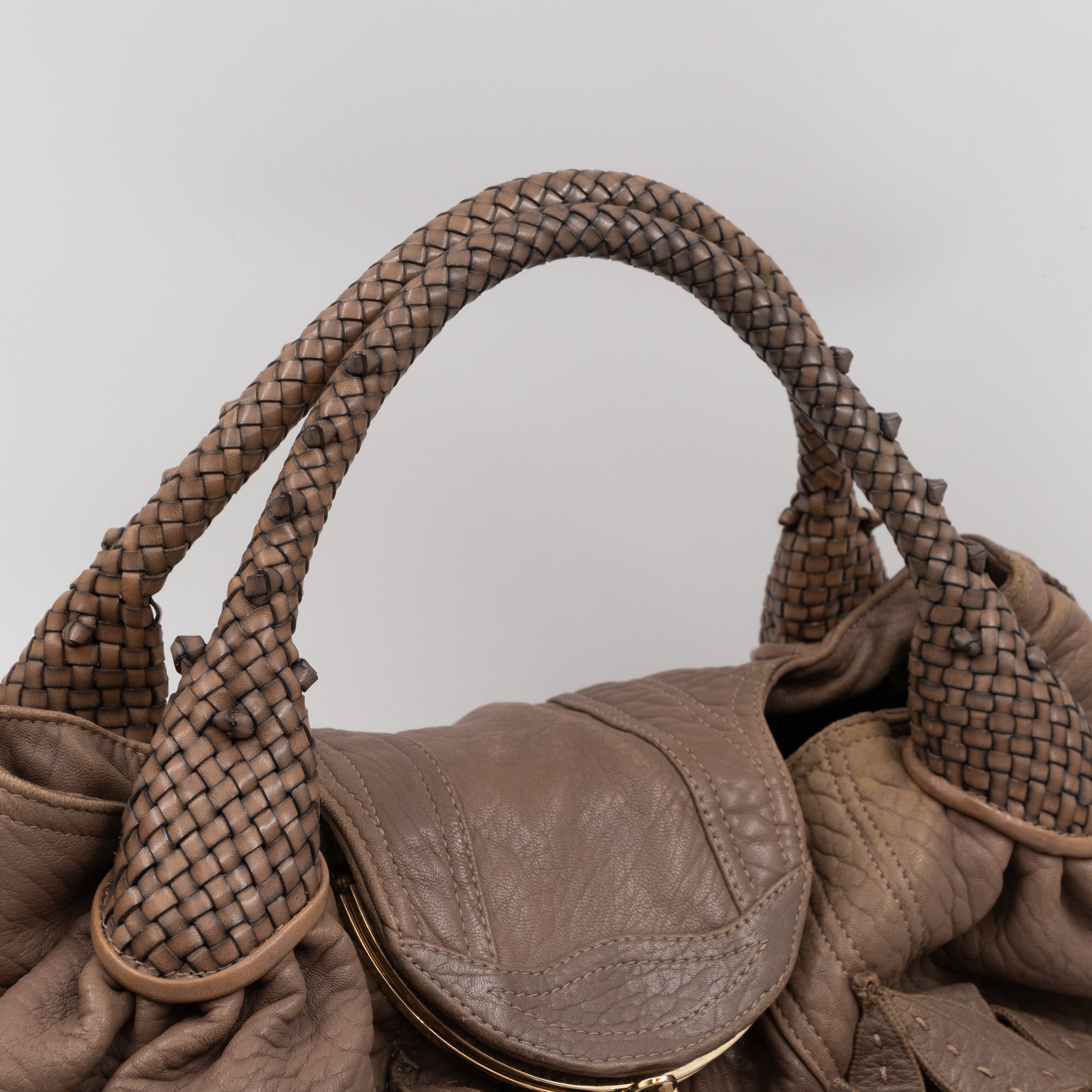 Spy Nappa Wisteria Taupe Leather