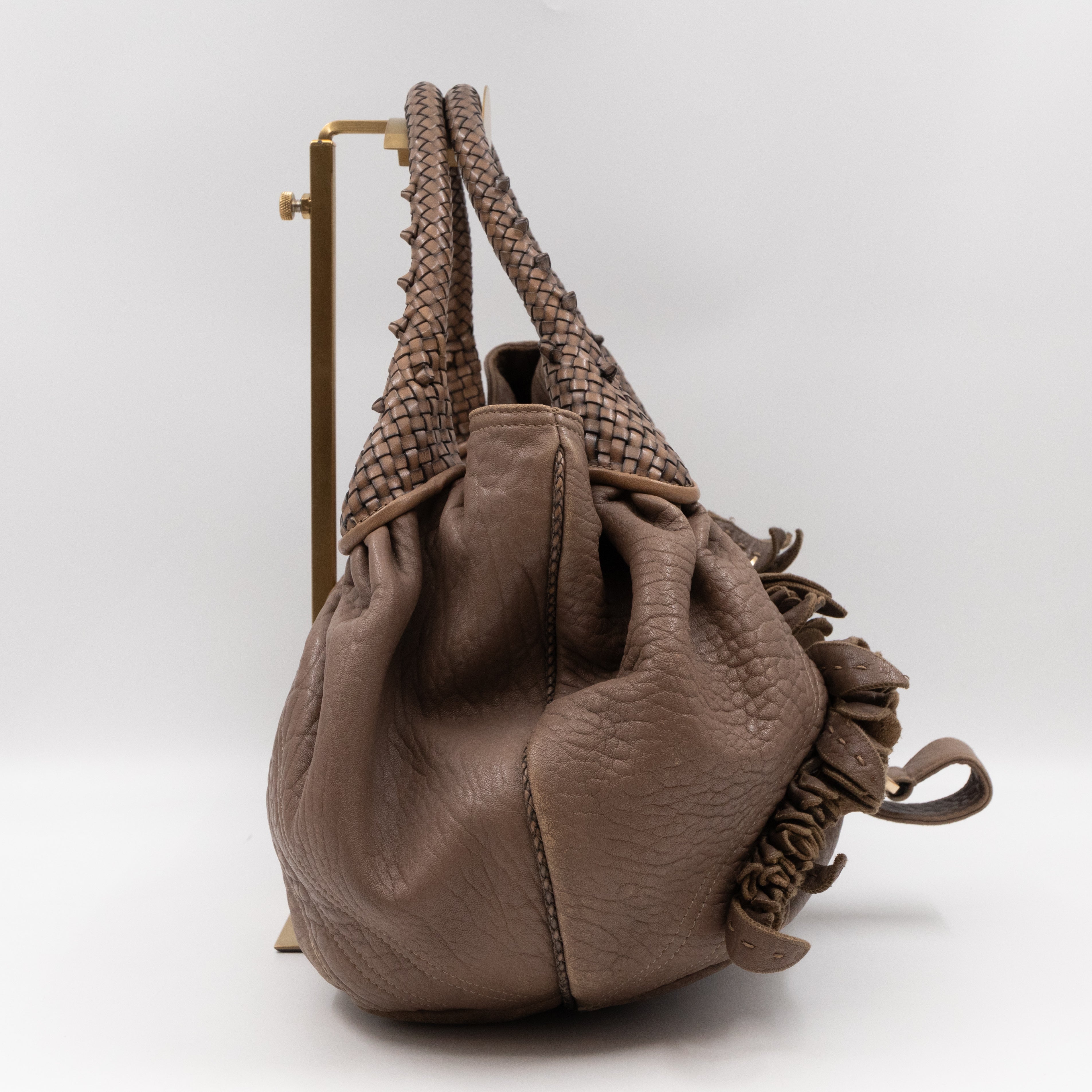 Spy Nappa Wisteria Taupe Leather