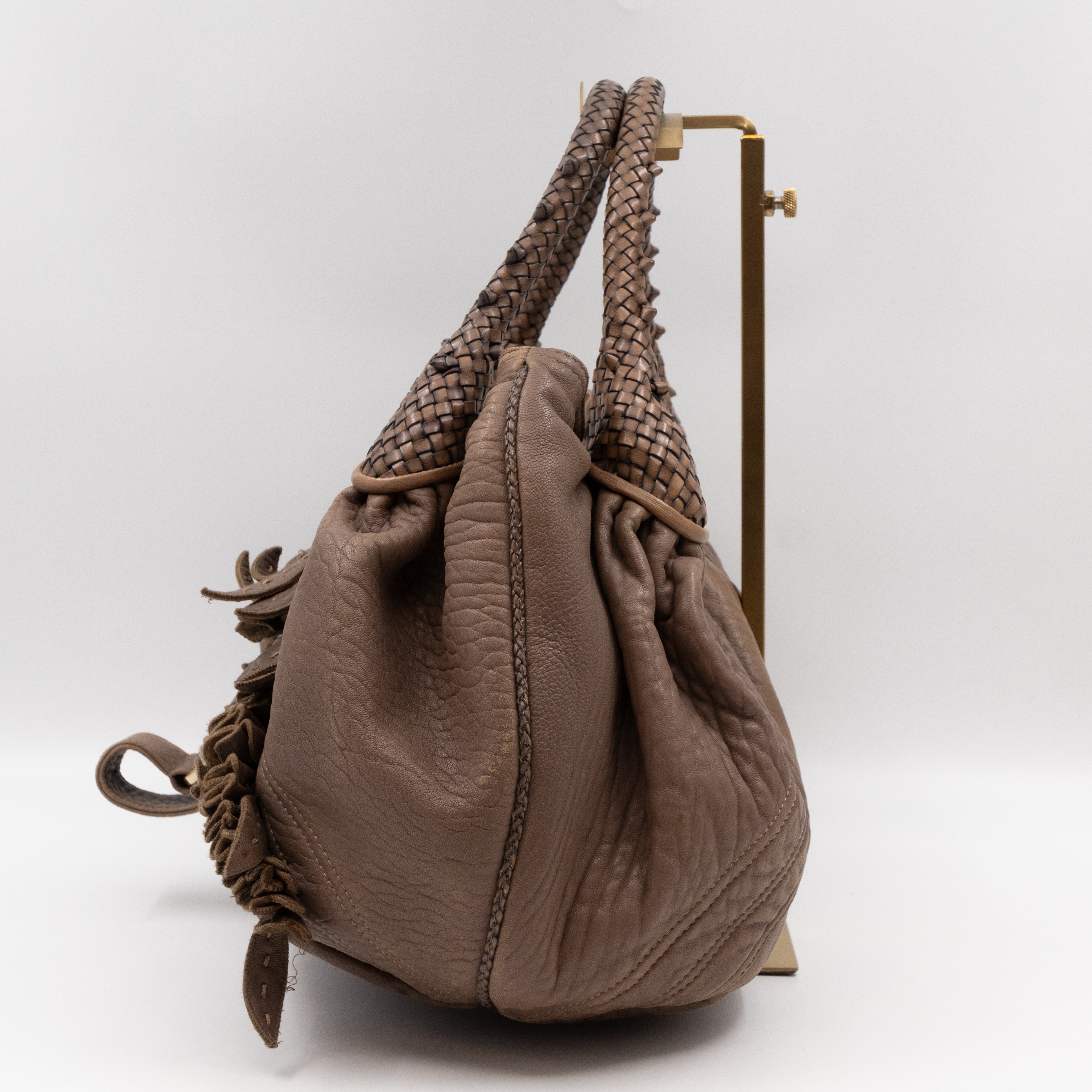 Spy Nappa Wisteria Taupe Leather