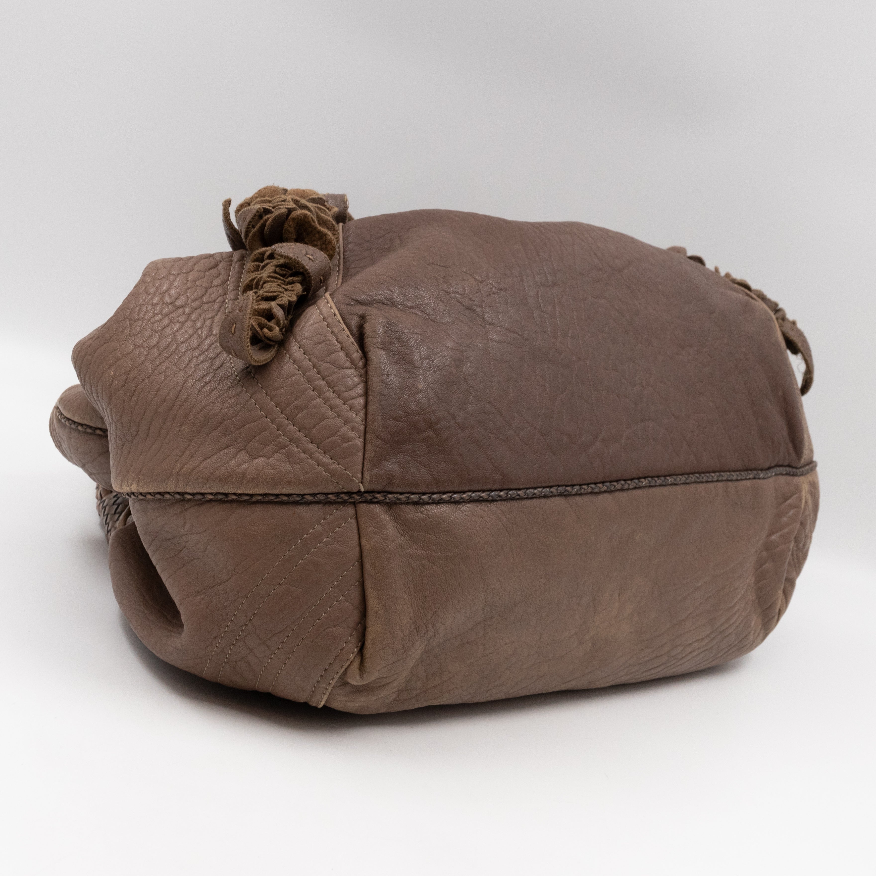 Spy Nappa Wisteria Taupe Leather