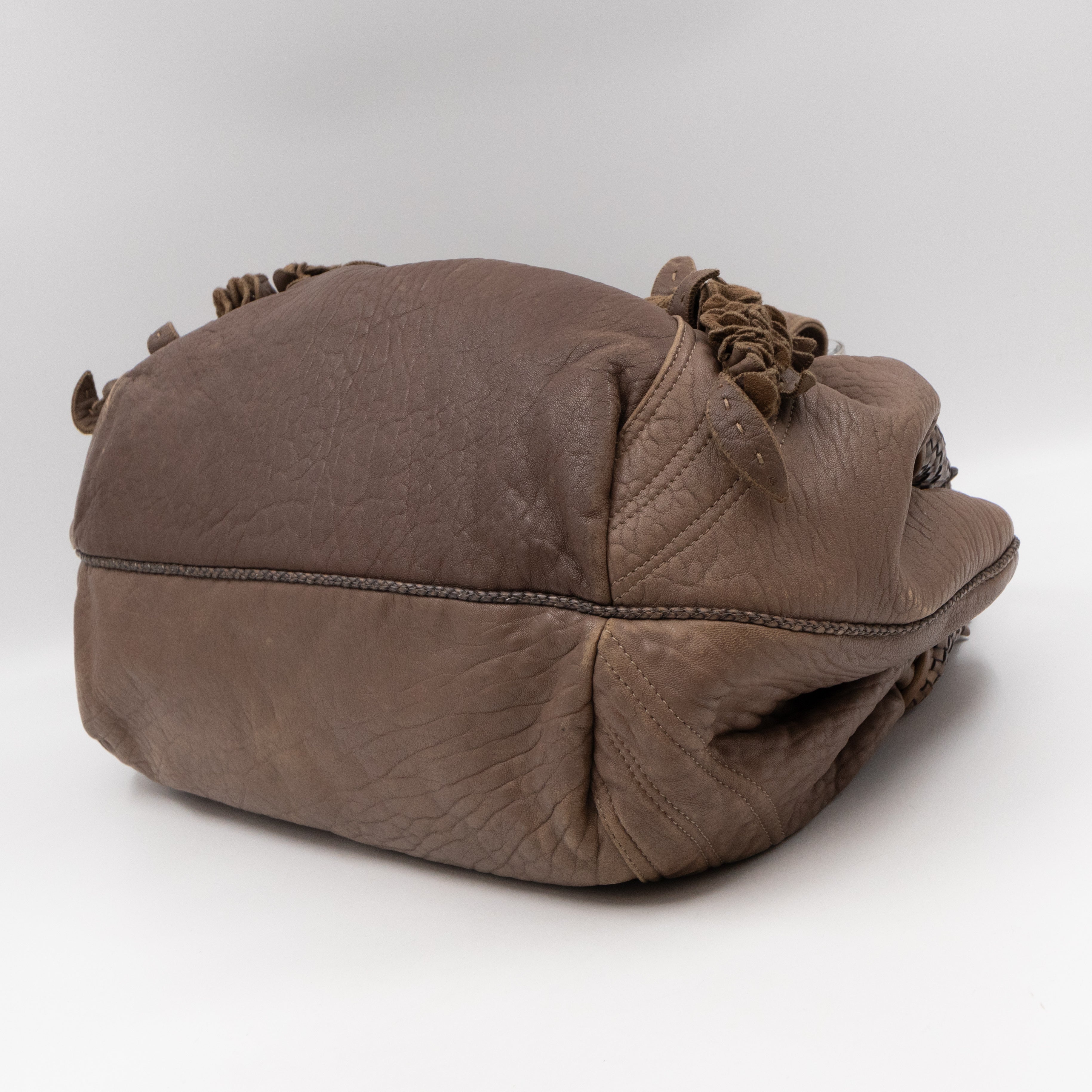 Spy Nappa Wisteria Taupe Leather