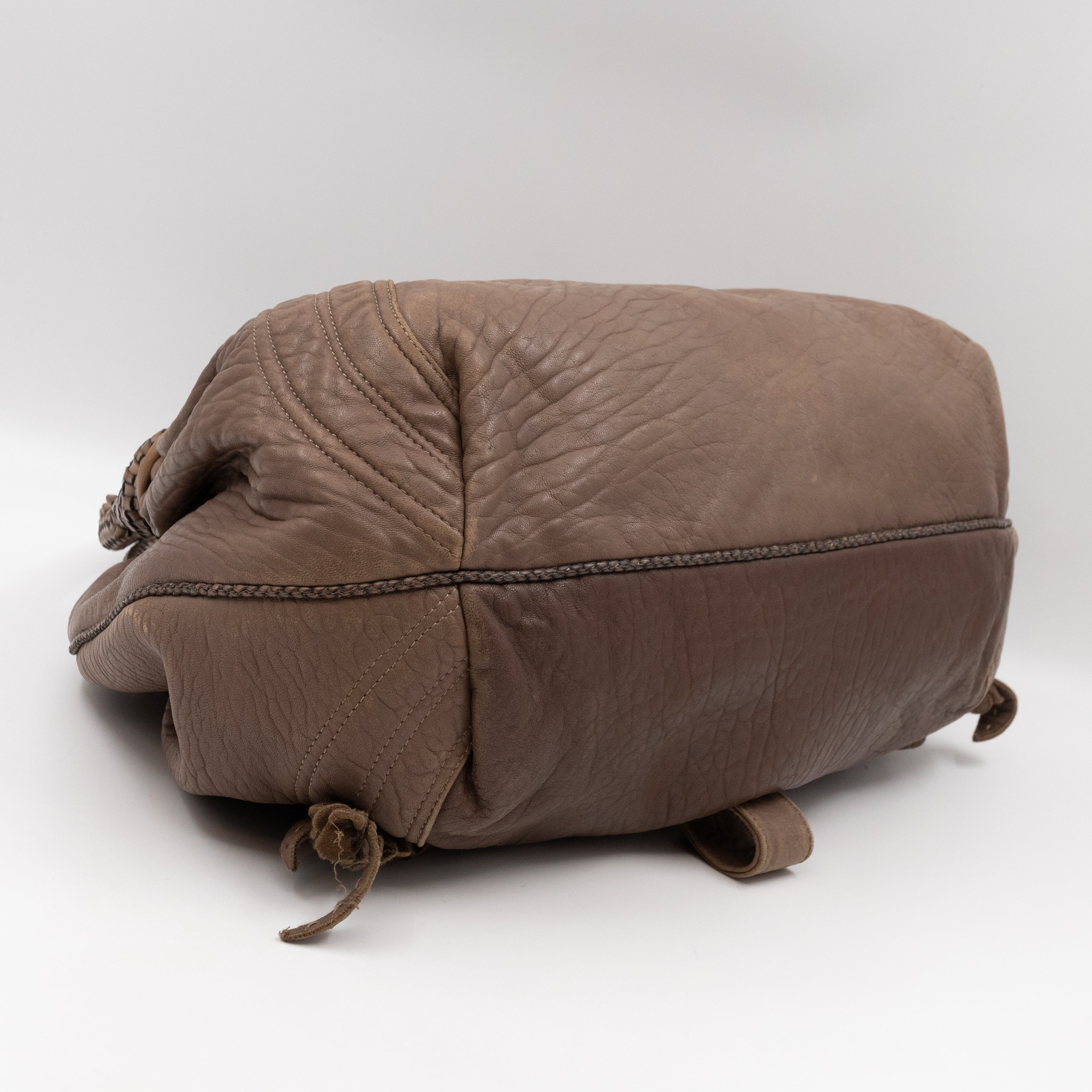 Spy Nappa Wisteria Taupe Leather